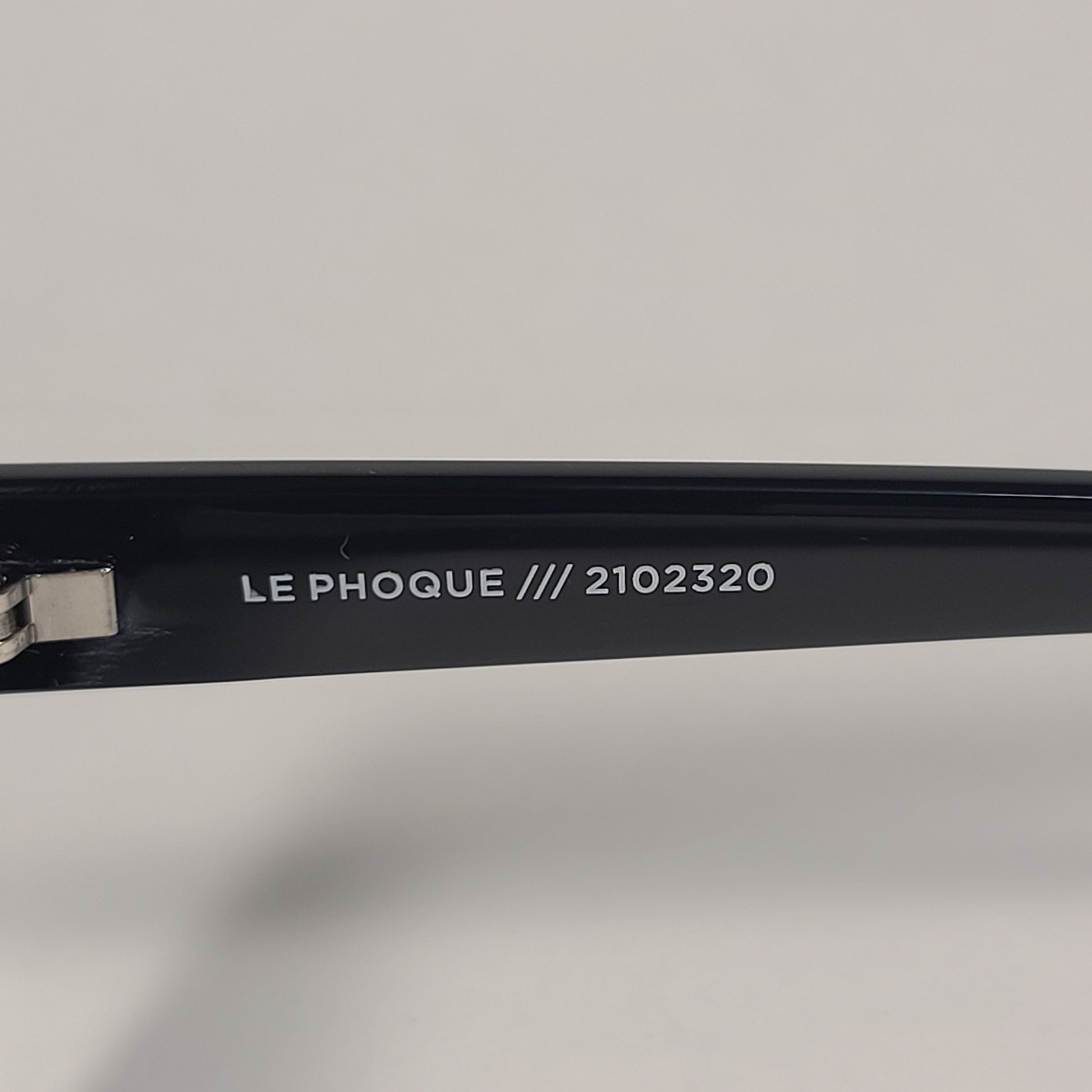 Le Specs Le Phoque Square Sunglasses Shiny Black Frame Green Tinted Lens LSP2102320 - Sunglasses