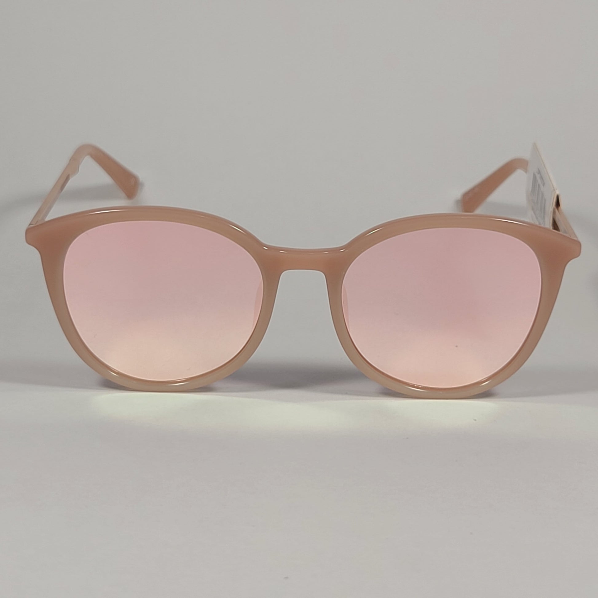 Le Specs Le Danzig Round Sunglasses Rose Gold Frame Pink Rose Mist Mirror Lens LSP2002234 Rose Mist / Rose Gold - Sunglasses