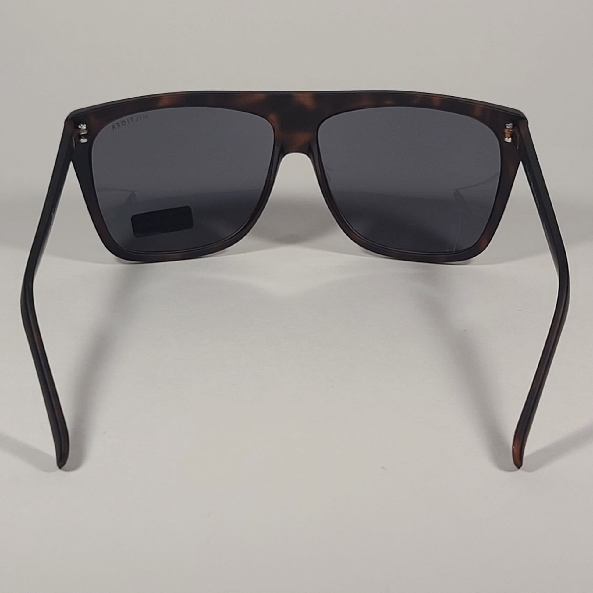 Tommy Hilfiger Mickey Square Sunglasses Matte Tortoise Frame Gray Lens MICKEY MP OM599 - Sunglasses