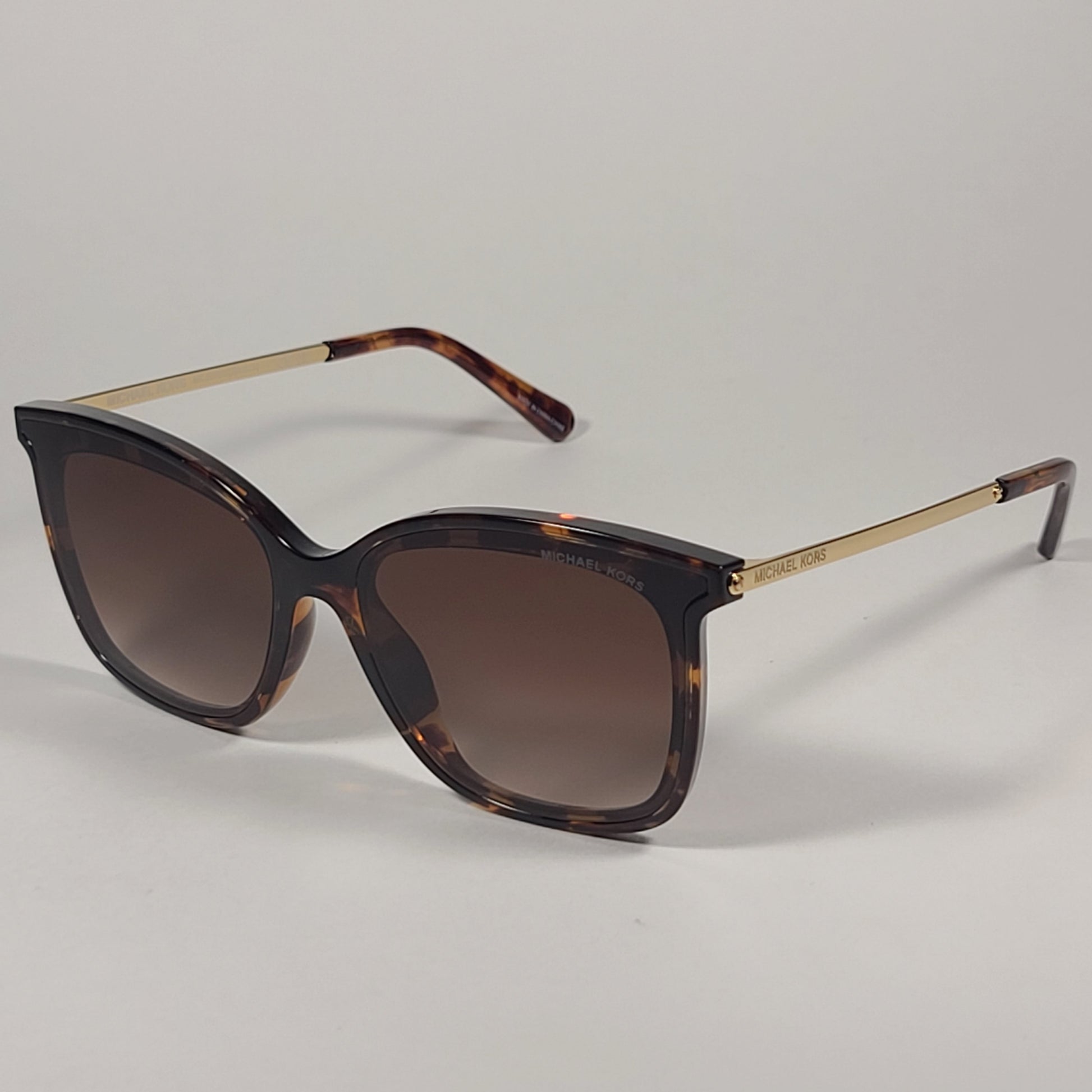 Michael Kors Zermatt Square Sunglasses Dark Tortoise Brown Gradient MK-2079U 333313 - Sunglasses