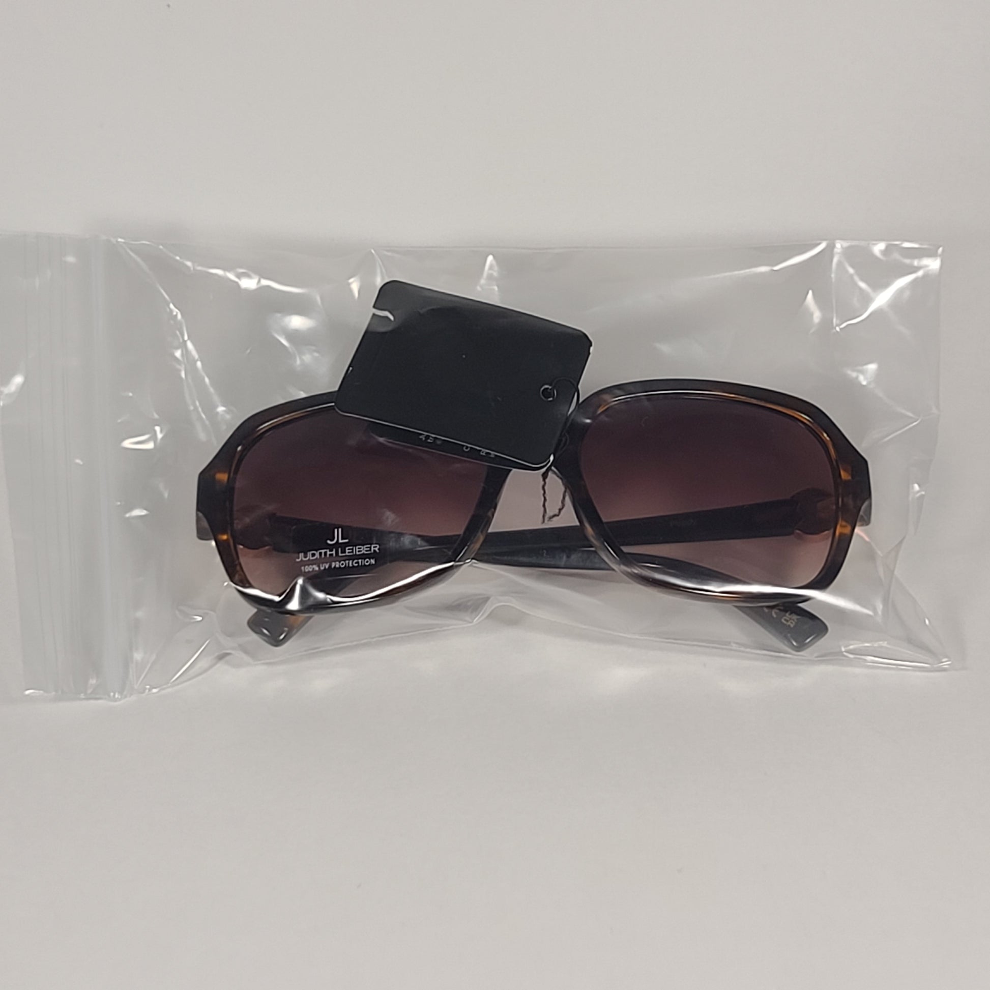 JL By Judith Leiber Poppy Oval Sunglasses Brown Gold Brown Gradient Lens - Sunglasses