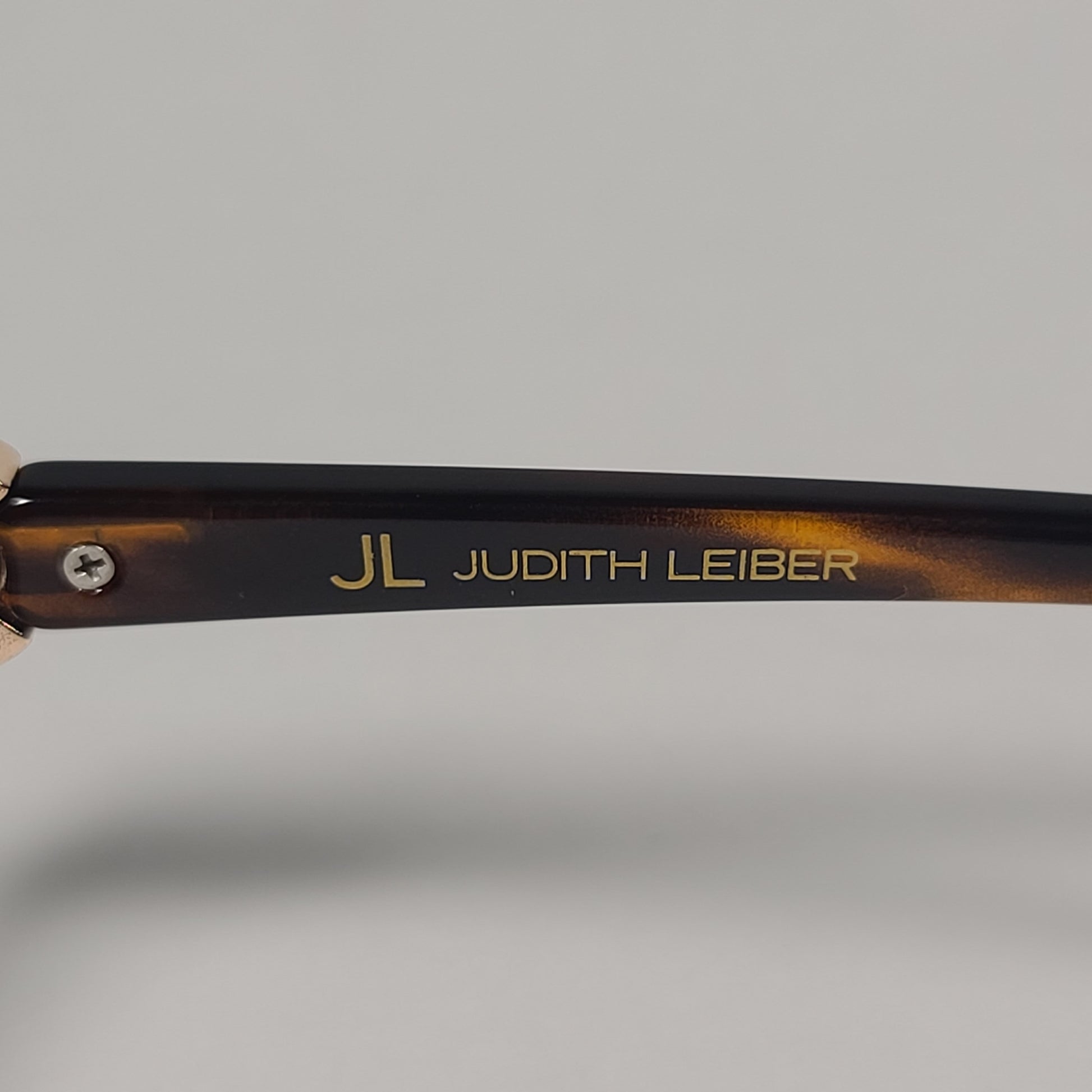 JL By Judith Leiber Poppy Oval Sunglasses Brown Gold Brown Gradient Lens - Sunglasses