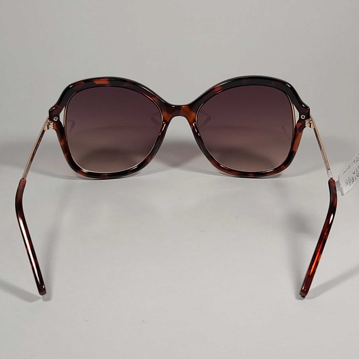 Guess Butterfly Sunglasses Shiny Brown Tortoise Gold Brown Gradient GF0352 52F - Sunglasses