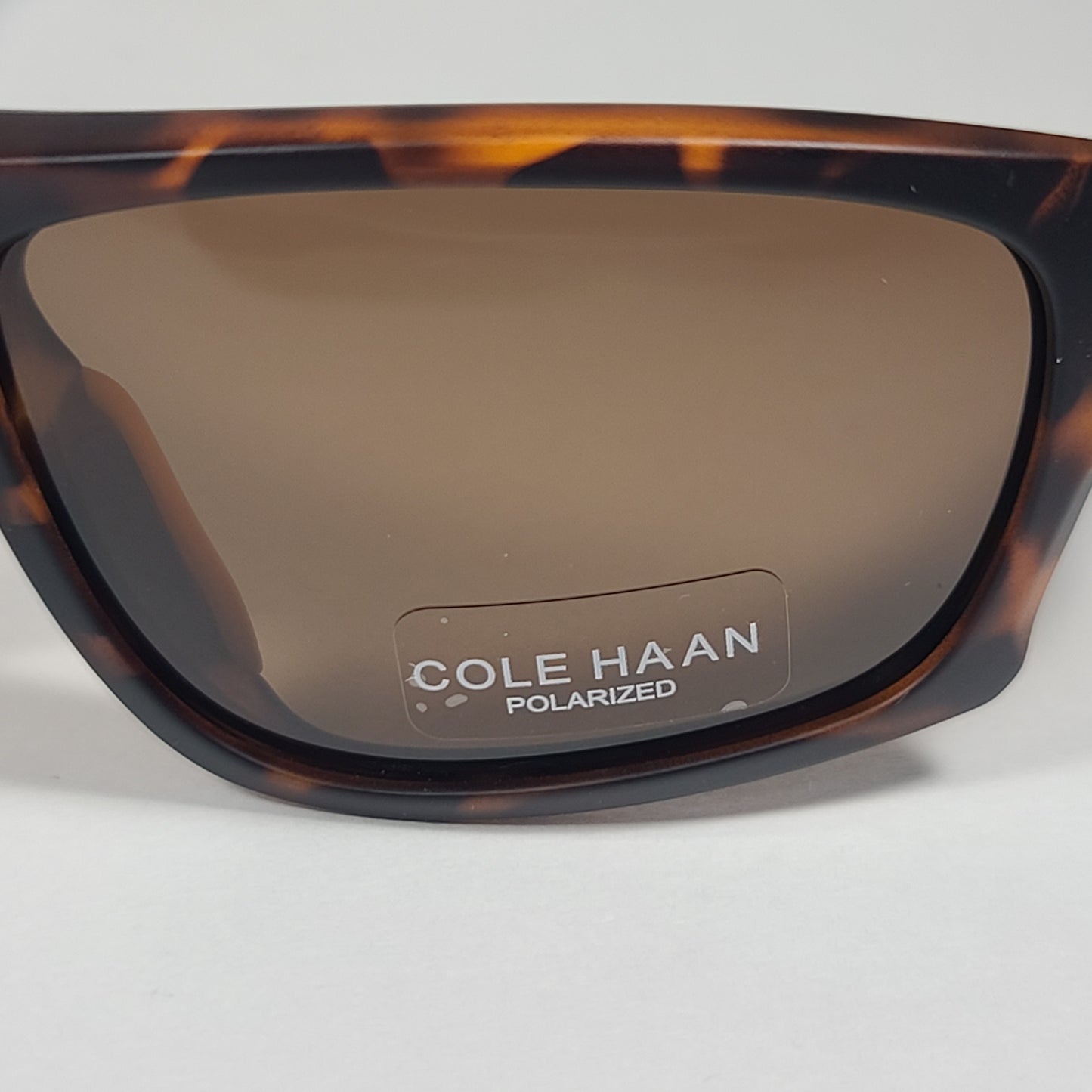 Cole Haan CH8024 215 TORTOISE Polarized Wrap Sunglasses Brown Tortoise Frame Brown Lens - Sunglasses