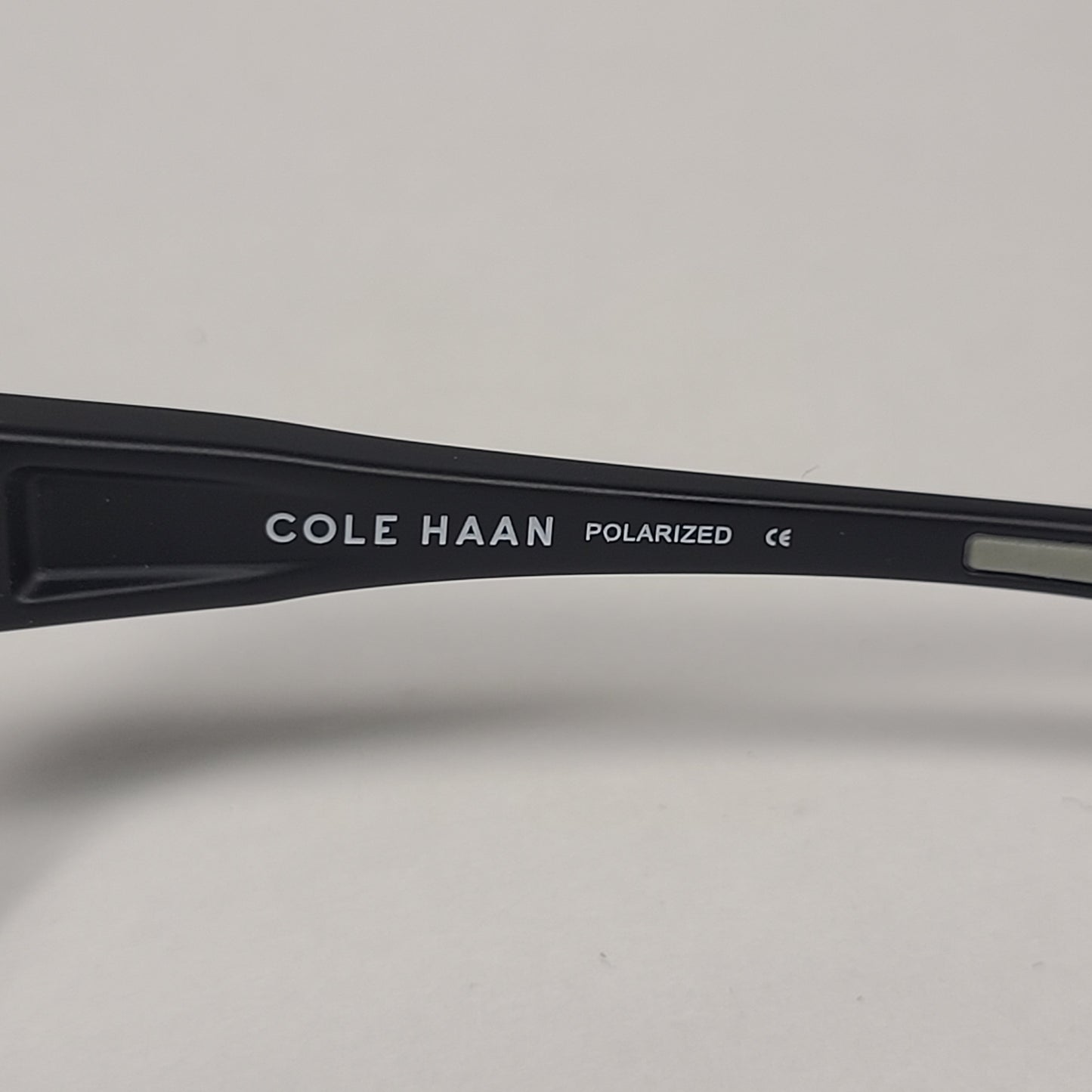 Cole Haan CH8024 001 BLACK Polarized Wrap Sunglasses Matte Black Frame Gray Lens - Sunglasses