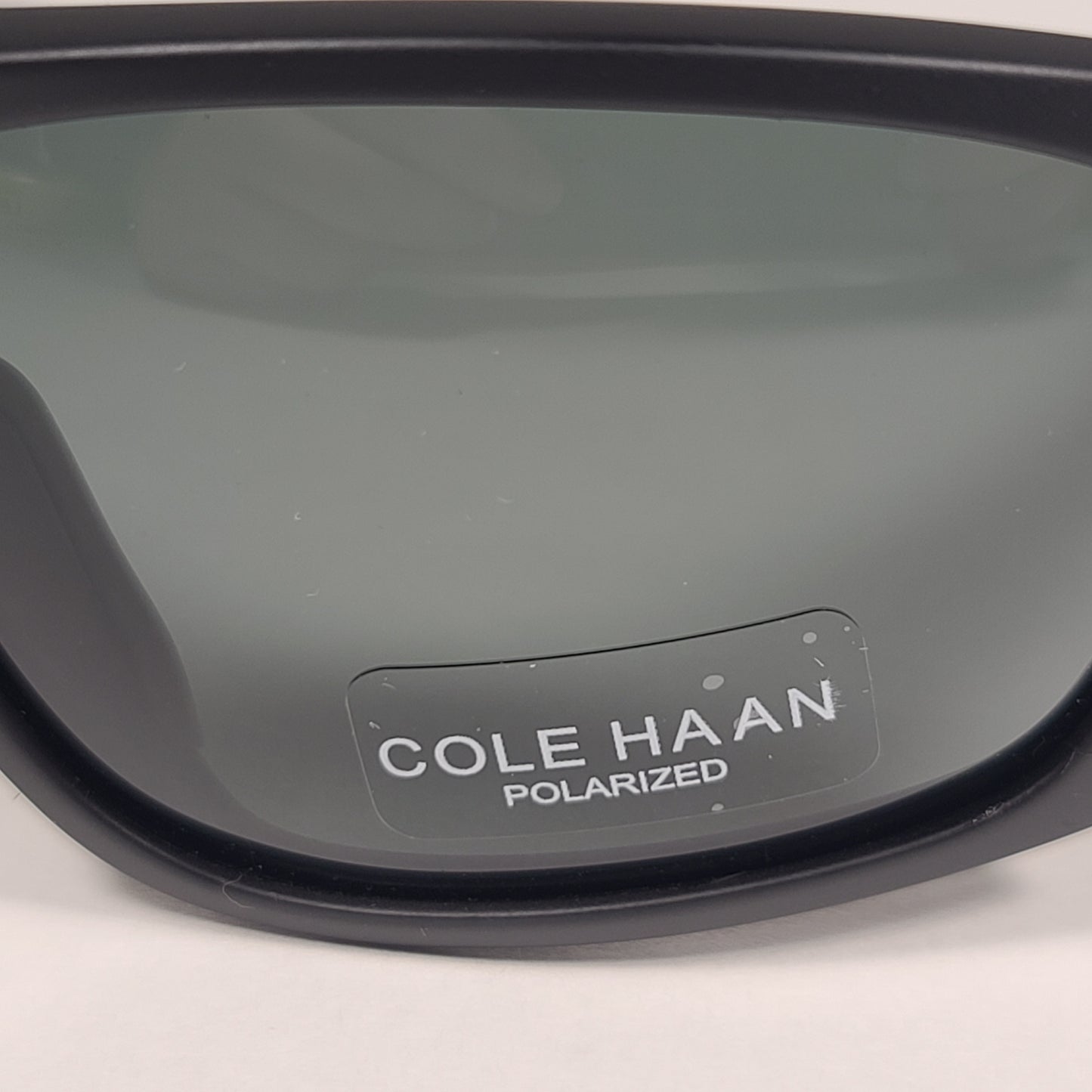 Cole Haan CH8024 001 BLACK Polarized Wrap Sunglasses Matte Black Frame Gray Lens - Sunglasses