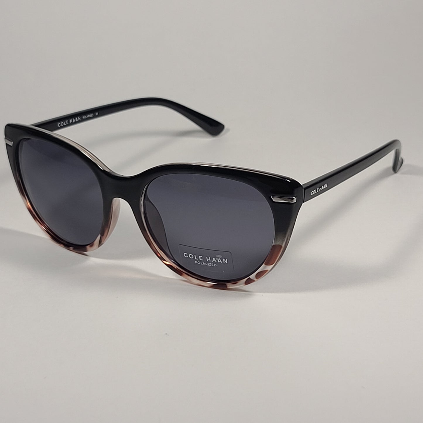 Cole Haan Cat Eye Polarized Sunglasses Black Tortoise Frame Gray Lens CH9025 226 BLACK TORTOISE - Sunglasses