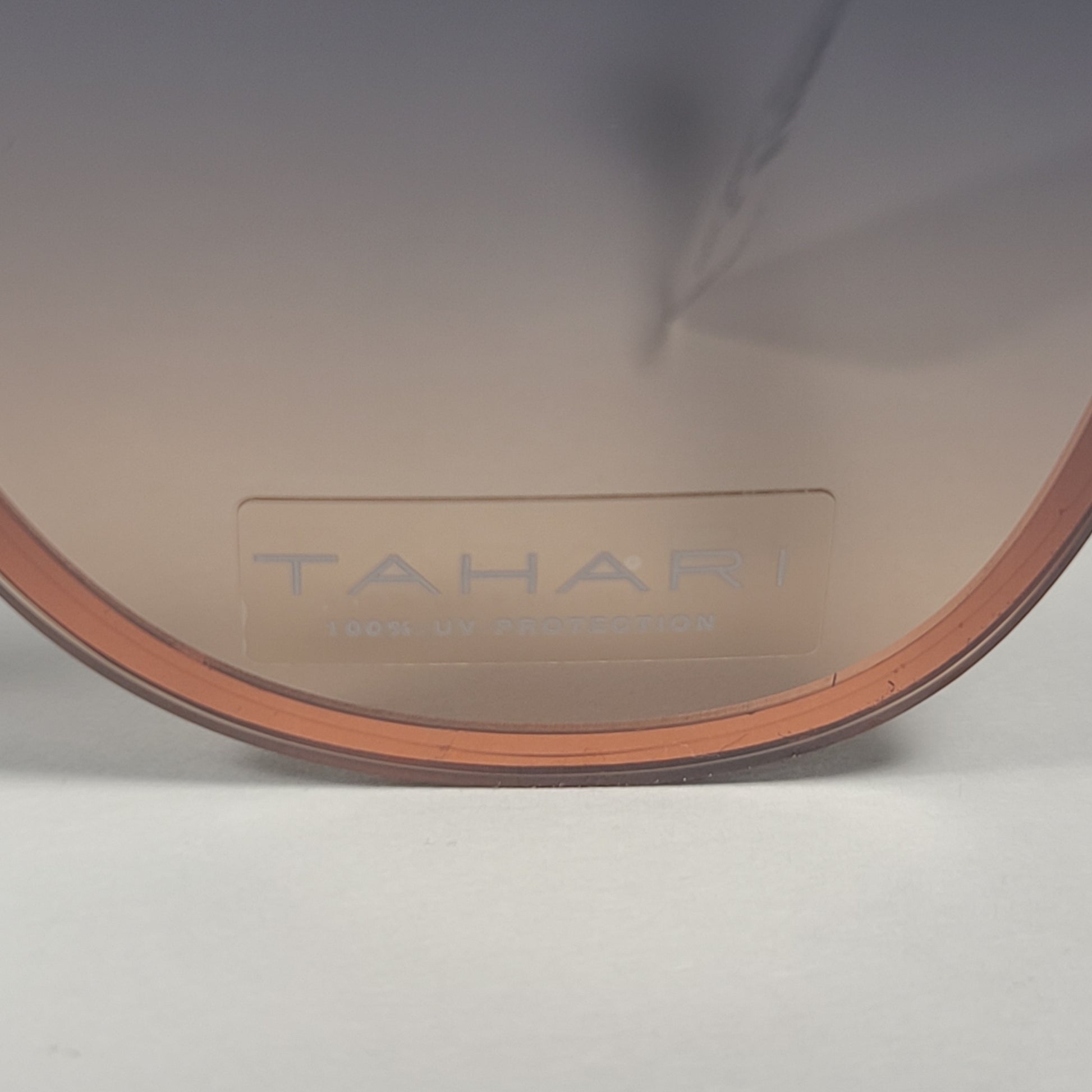 Tahari Rimless Cat Eye Sunglasses Rose Gold Nude Frame Gradient Lens TH809 RGDND - Sunglasses