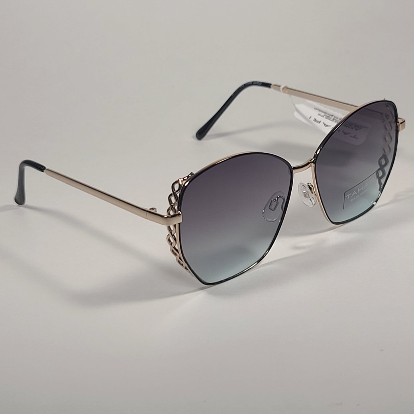 Tahari Designer Mesh Sunglasses Gold Black Metal Gradient Lens TH808 OXGLD - Sunglasses