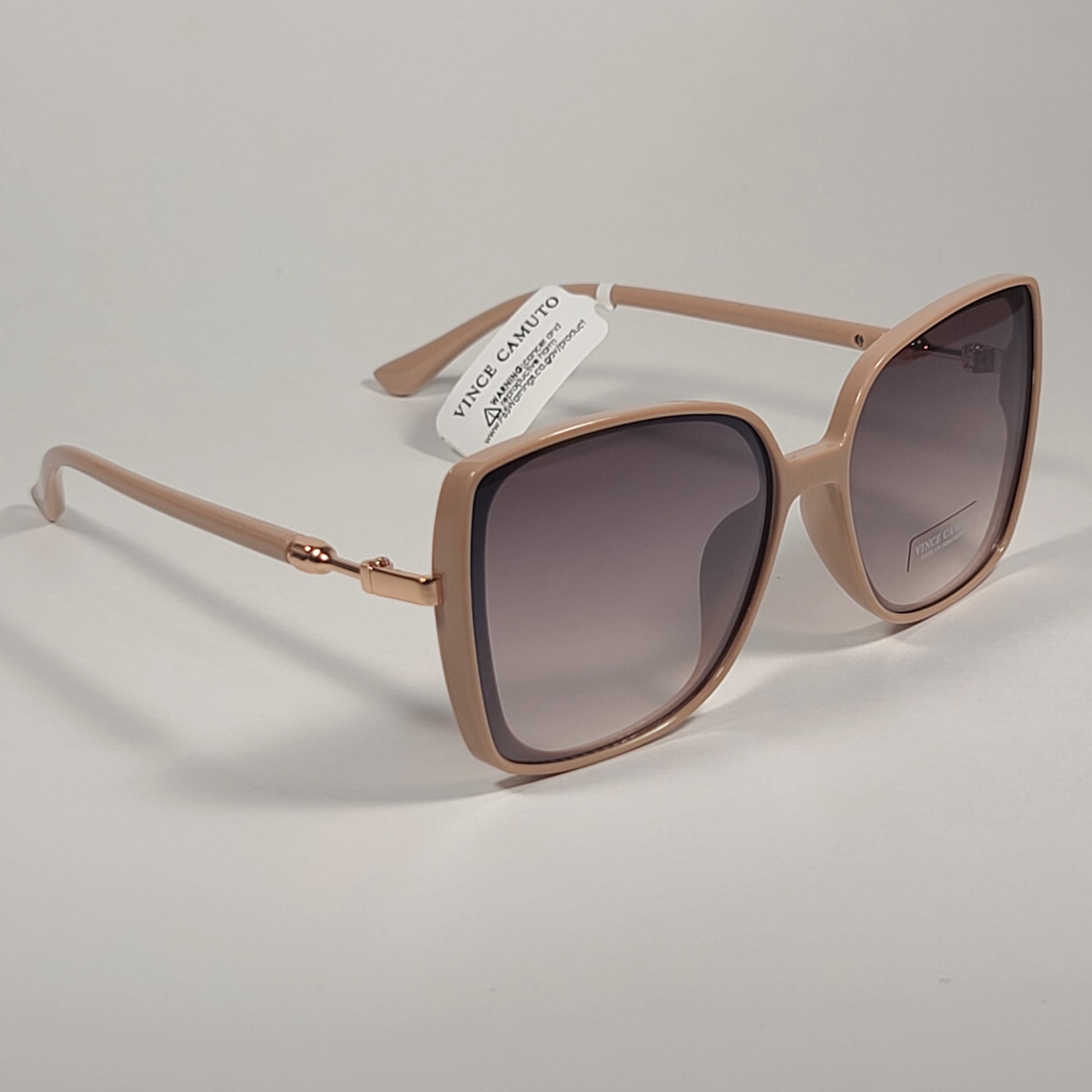 Vince Camuto VC963 ND Butterfly Sunglasses Nude Frame Light Brown Gradient Lens - Sunglasses