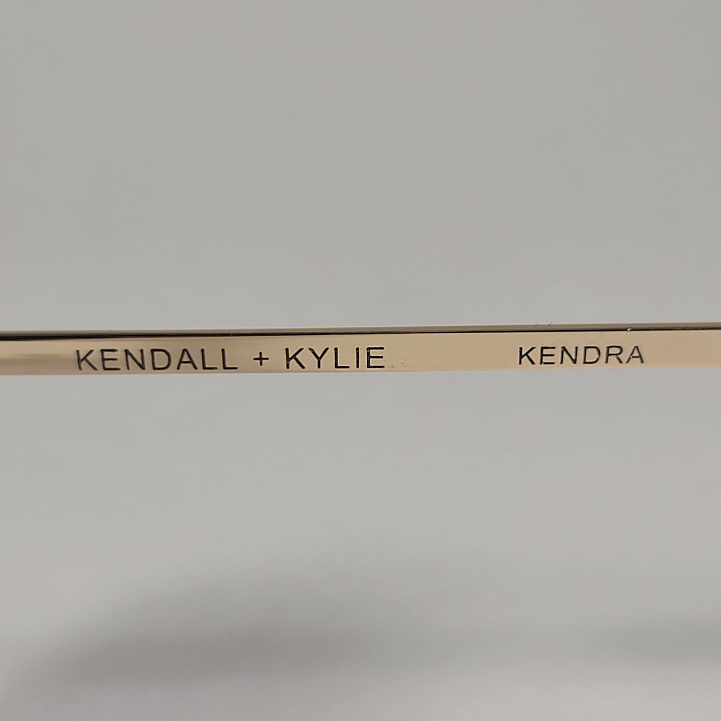 Kendall + Kylie KK5138CE 001 Kendra Oversize Sunglasses Black Gold Frame Smoke Gradient Lens - Sunglasses