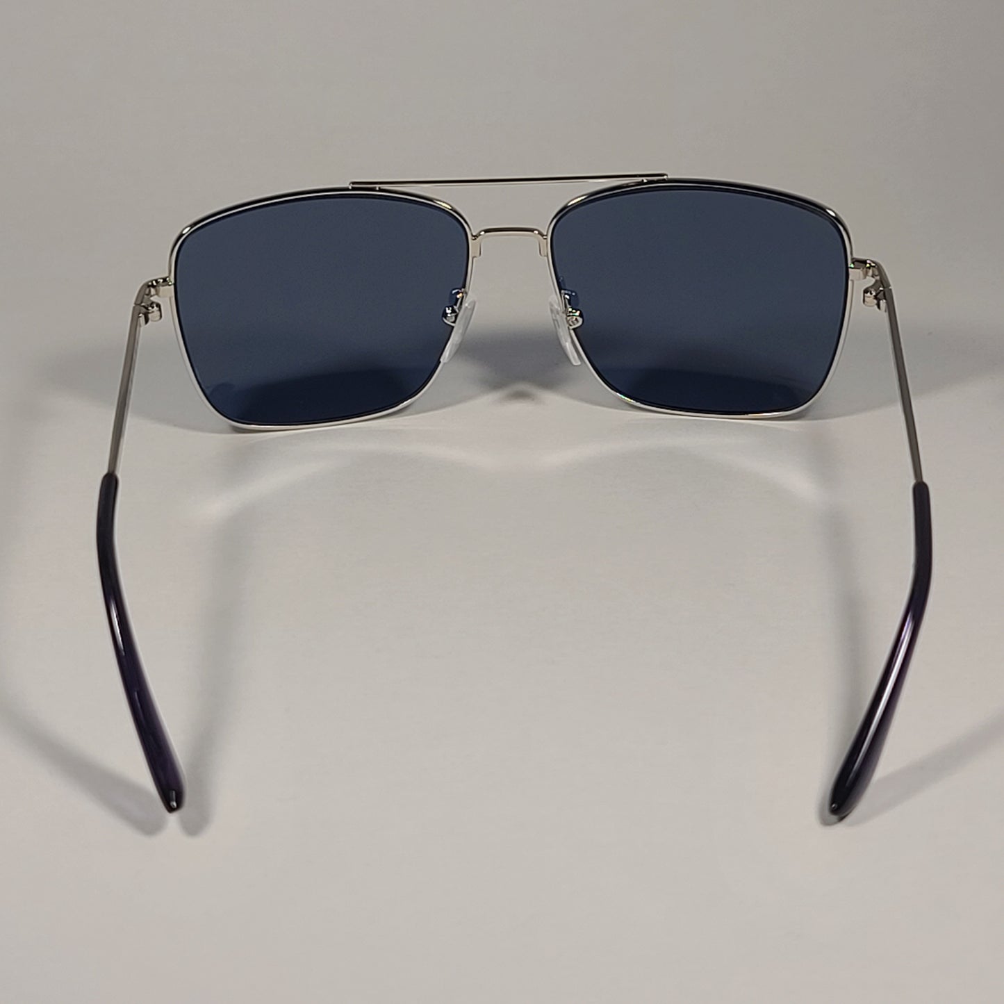 Calvin Klein Navigator Sunglasses CK19136S 045 Silver Frame Blue Lens - Sunglasses