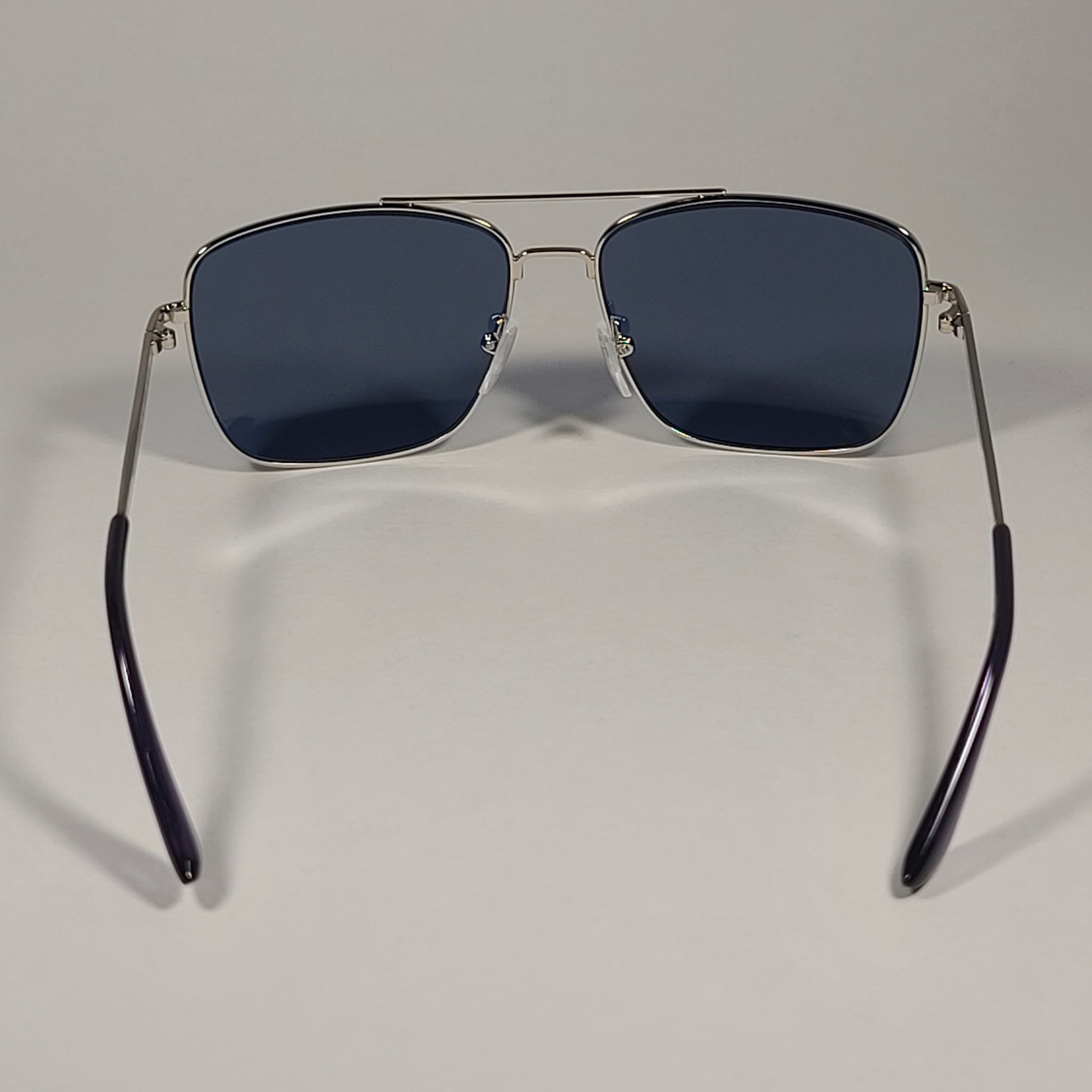 Calvin Klein Navigator Sunglasses CK19136S 045 Silver Frame Blue Lens - Sunglasses