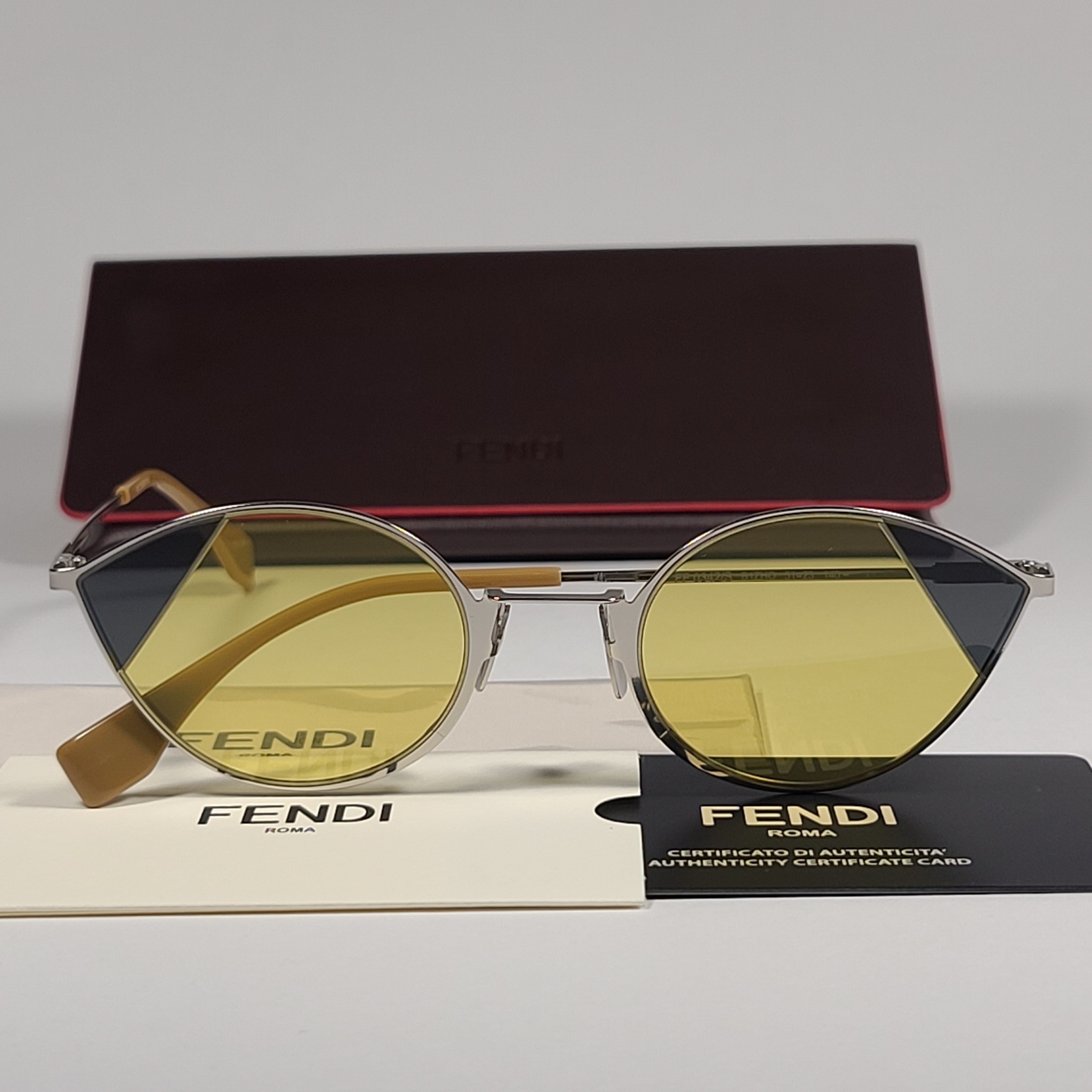 Fendi sold yellow sunglasses for women