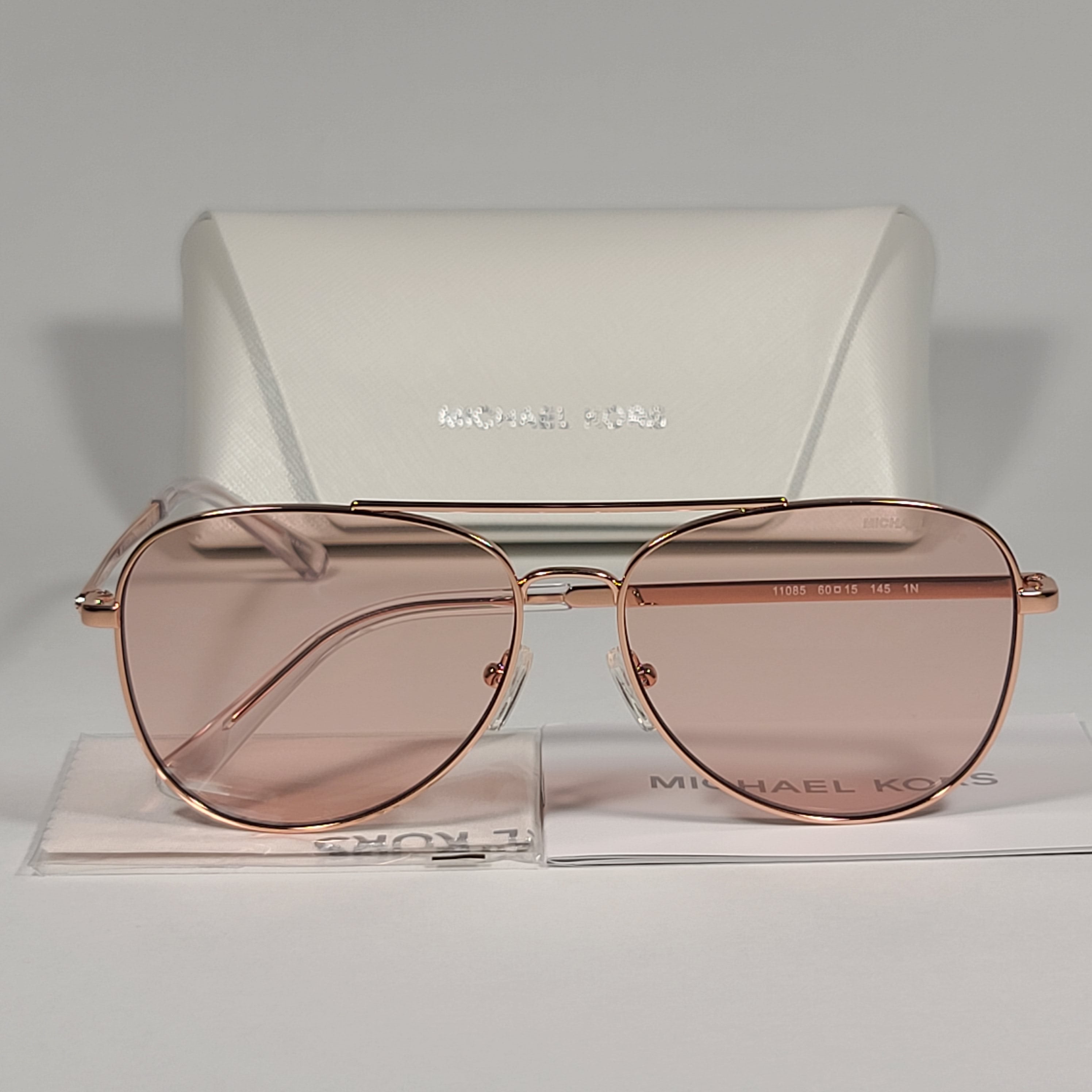 Michael kors rose sales gold aviator sunglasses