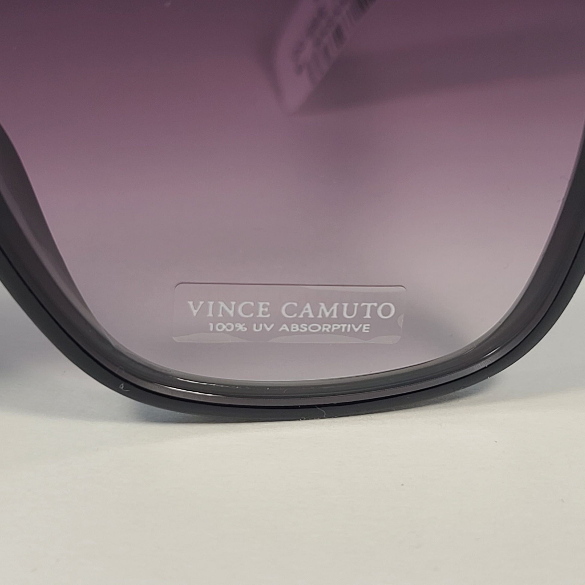 Vince Camuto VC1020 OX Oversize Cat Eye Sunglasses Shiny Black Smoke Gradient Lens - Sunglasses