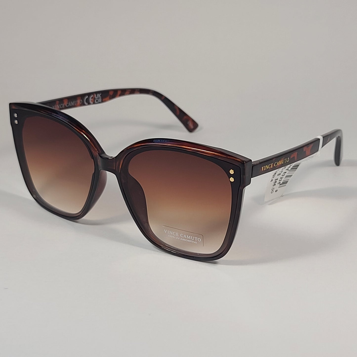 Vince Camuto VC1020 TS Oversize Cat Eye Sunglasses Tortoise Brown Gradient Lens - Sunglasses