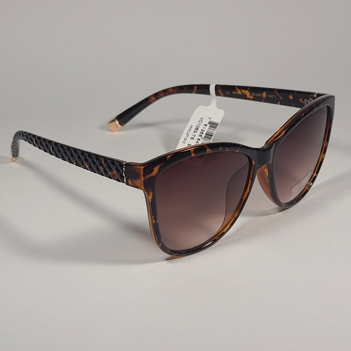 Vince Camuto VC1063 TS Cat Eye Sunglasses Brown Tortoise Frame Brown Gradient Lens - Sunglasses