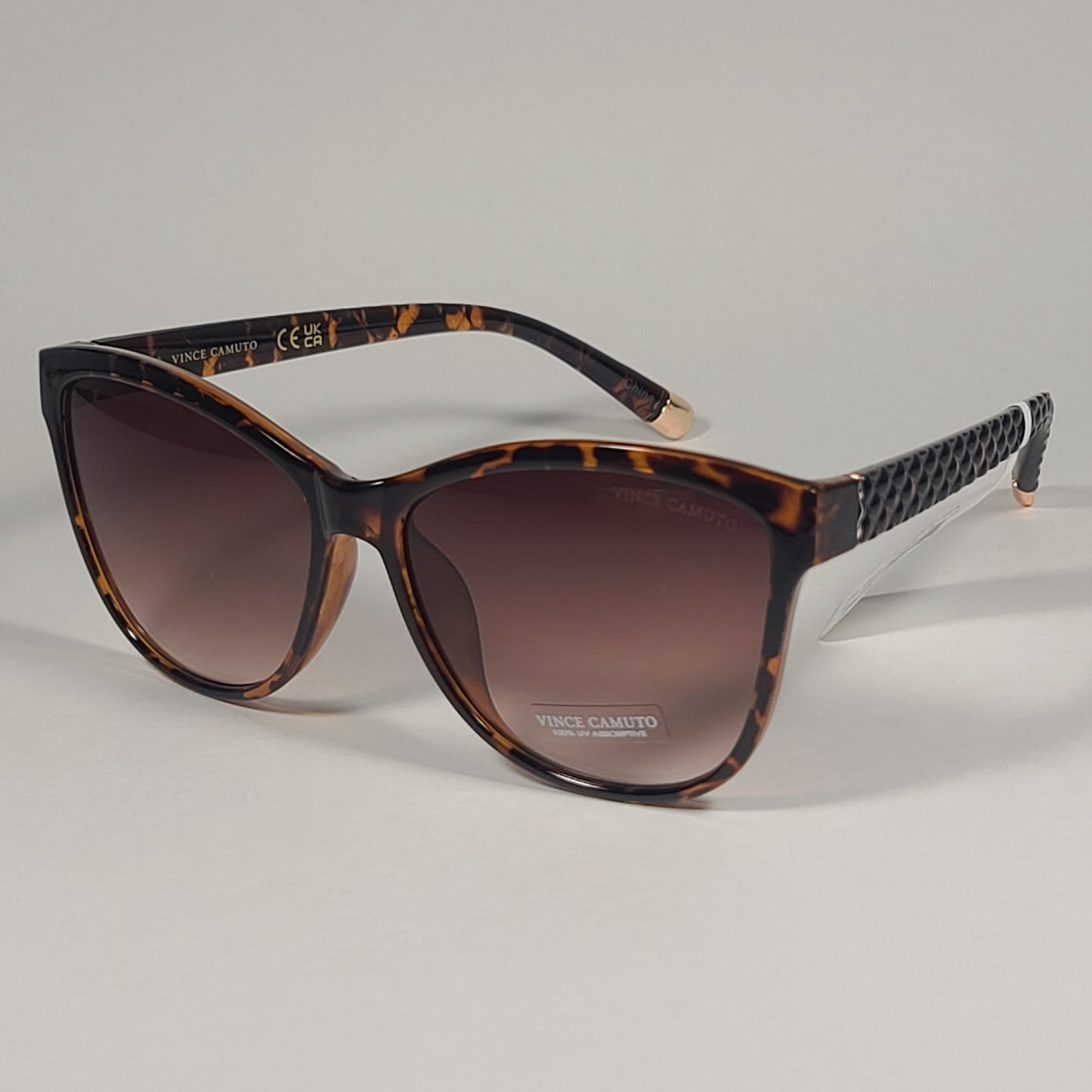 Vince Camuto VC1063 TS Cat Eye Sunglasses Brown Tortoise Frame Brown Gradient Lens - Sunglasses