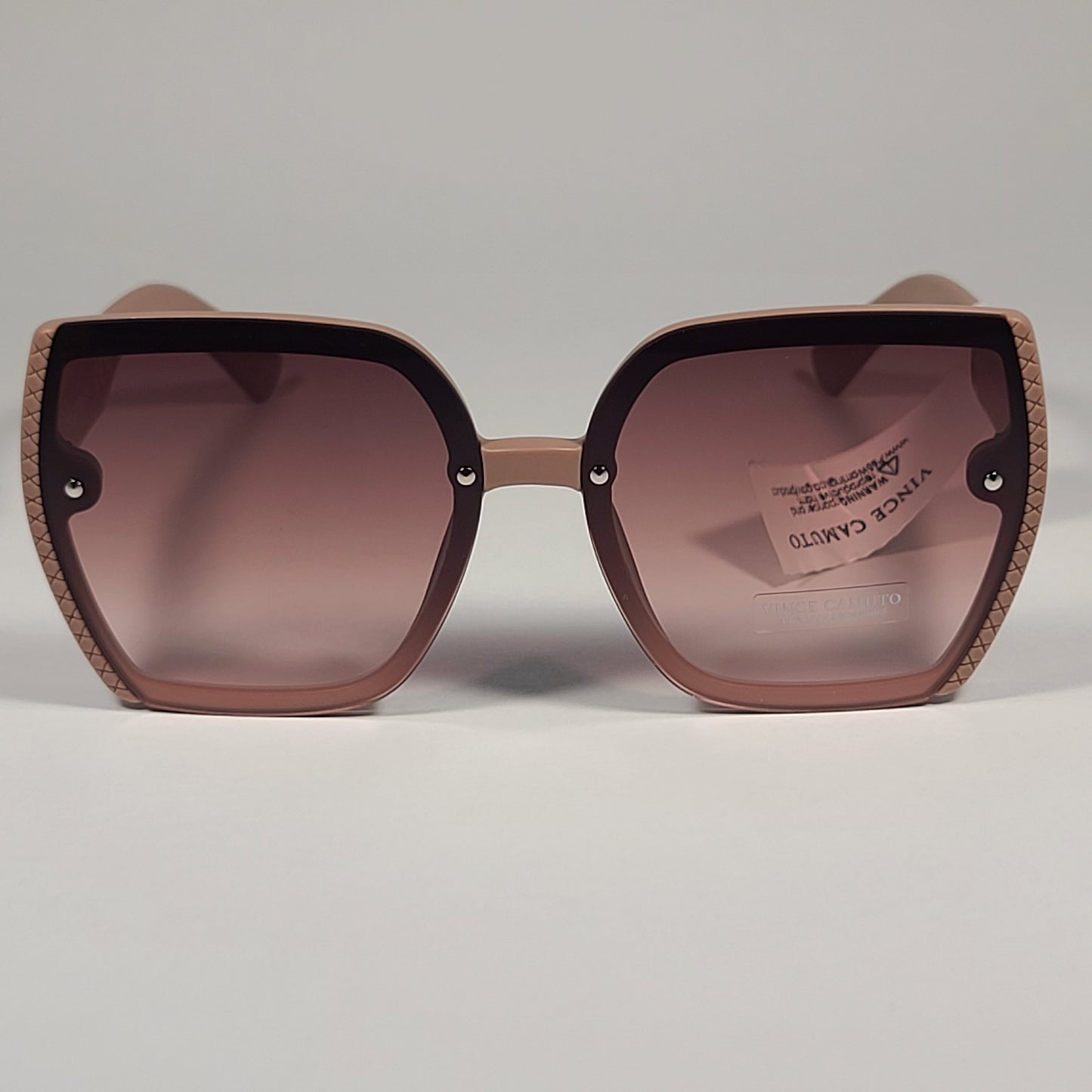 Vince Camuto VC1064 ND Oversize Butterfly Sunglasses Nude Frame Brown Gradient Lens - Sunglasses