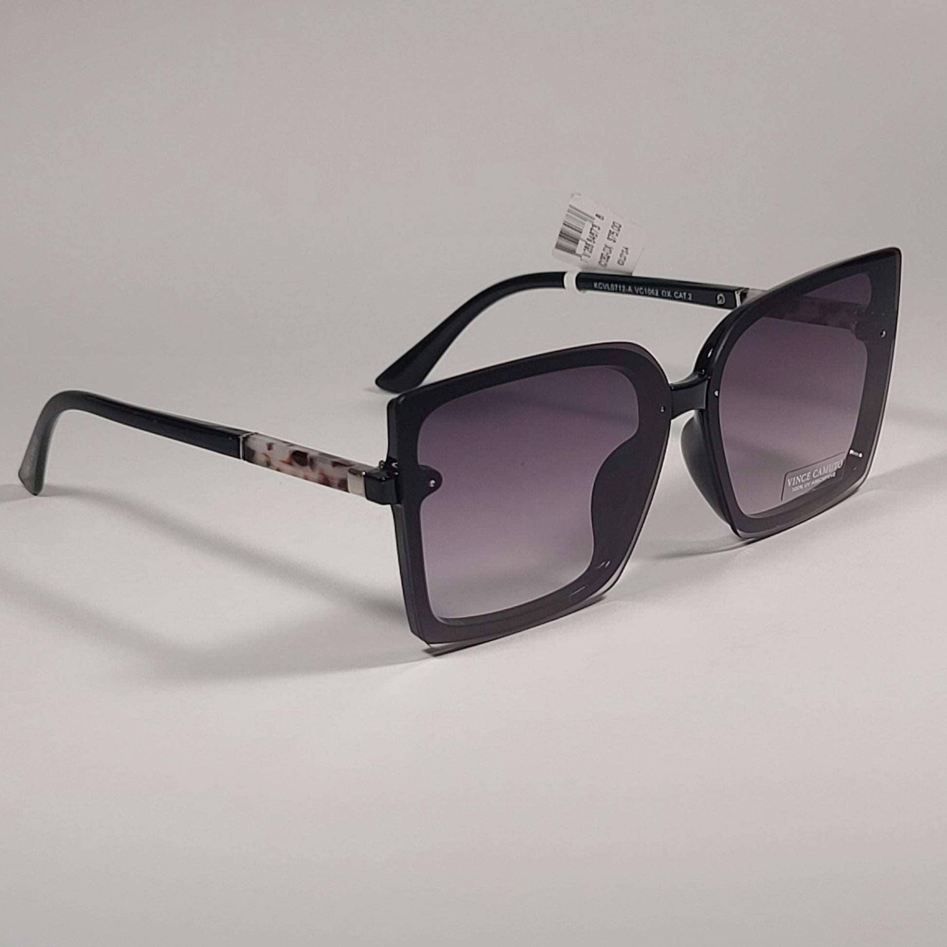Vince Camuto VC1062 OX Butterfly Sunglasses Black Frame Gray Gradient Lens - Sunglasses