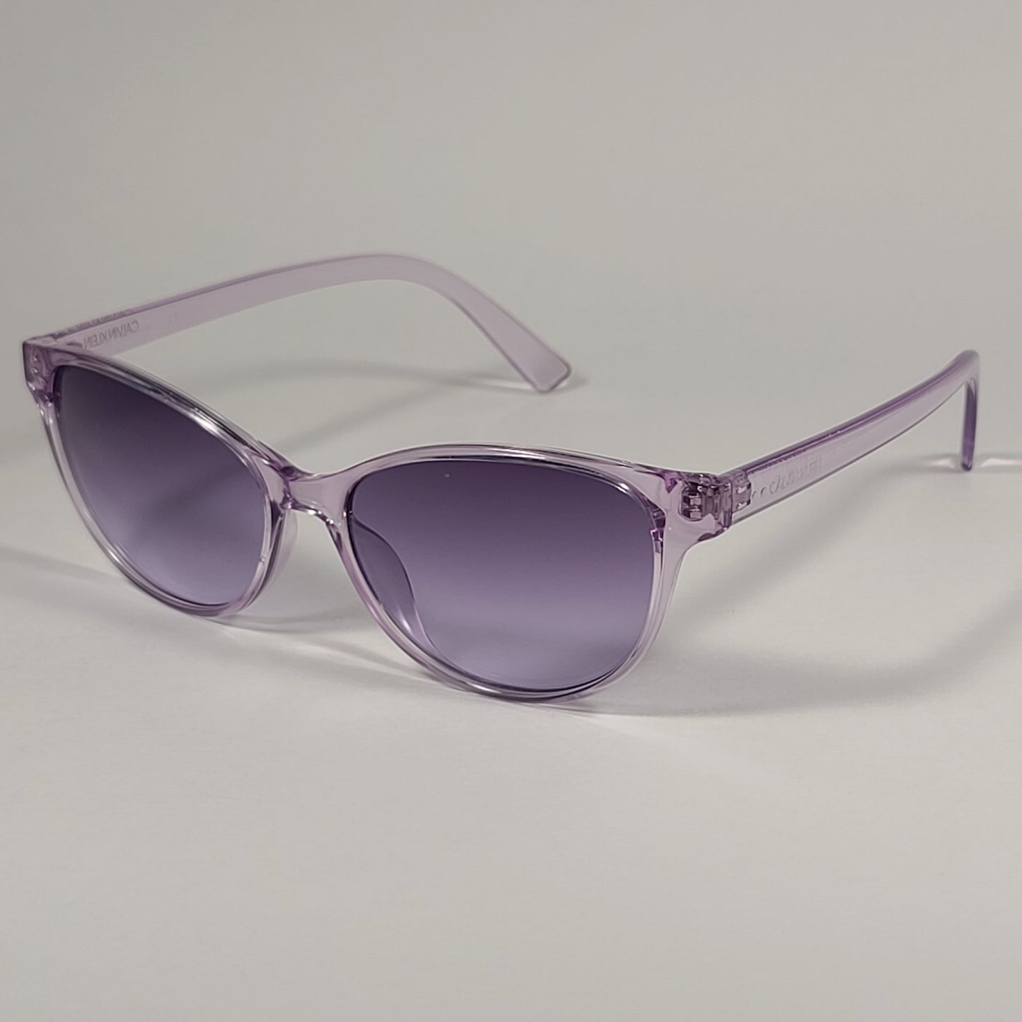 Calvin Klein Cat Eye Sunglasses CK20517S 551 Crystal Lilac Frame Purple Gradient Lens - Sunglasses