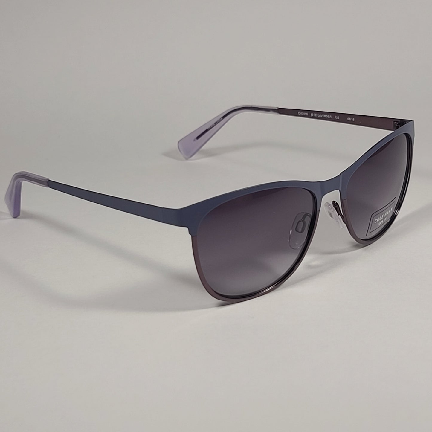 Cole Haan CH7018 516 LAVENDER Designer Sunglasses Lavender Themed Frame Smoke Gradient Lens - Sunglasses