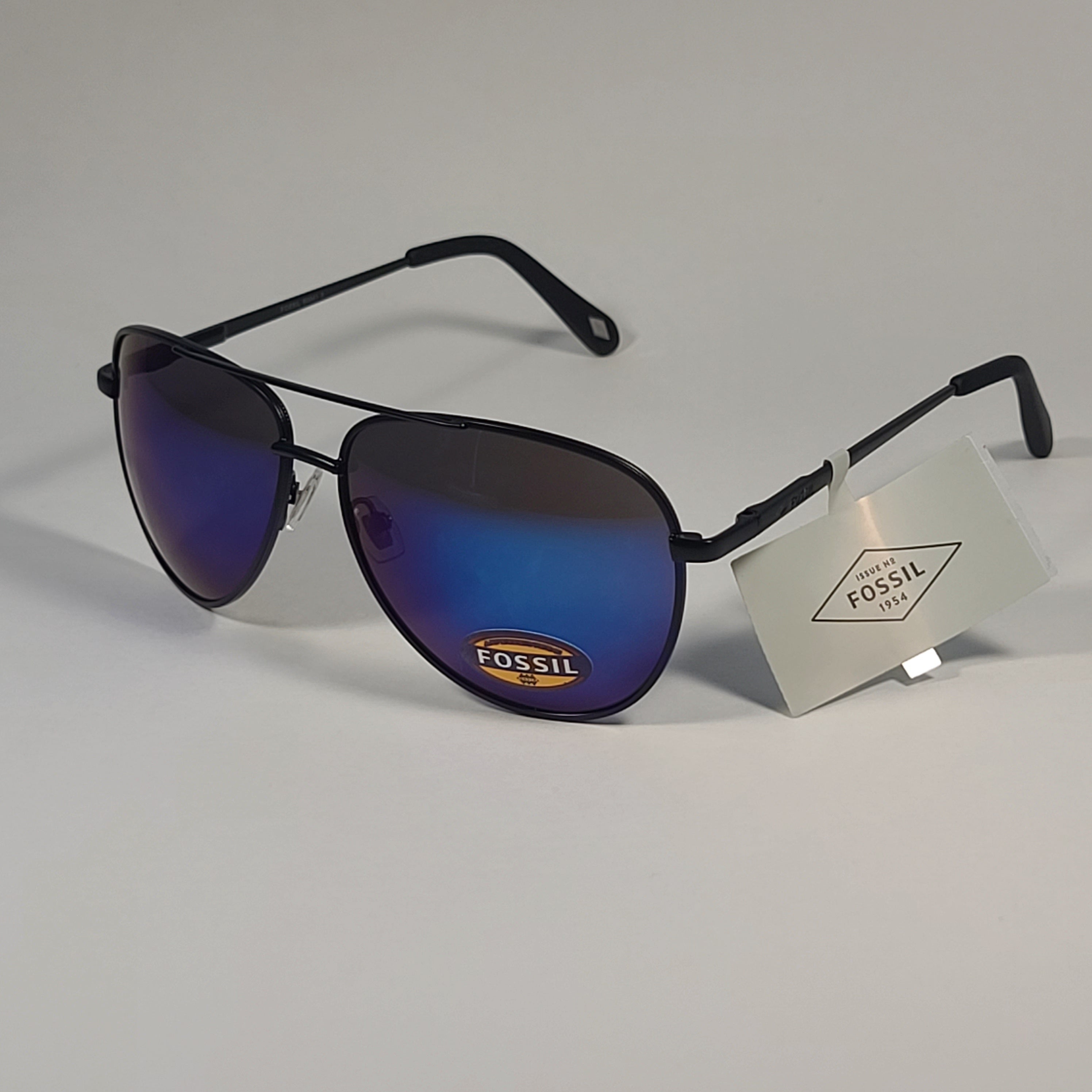 Blue frame aviator sunglasses deals