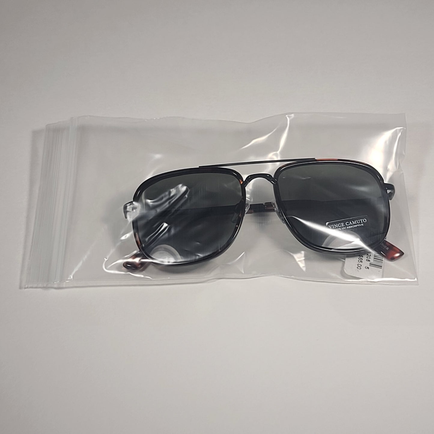 Vince Camuto VM601 BKTS Navigator Sunglasses Black Tortoise Frame Green Lens - Sunglasses