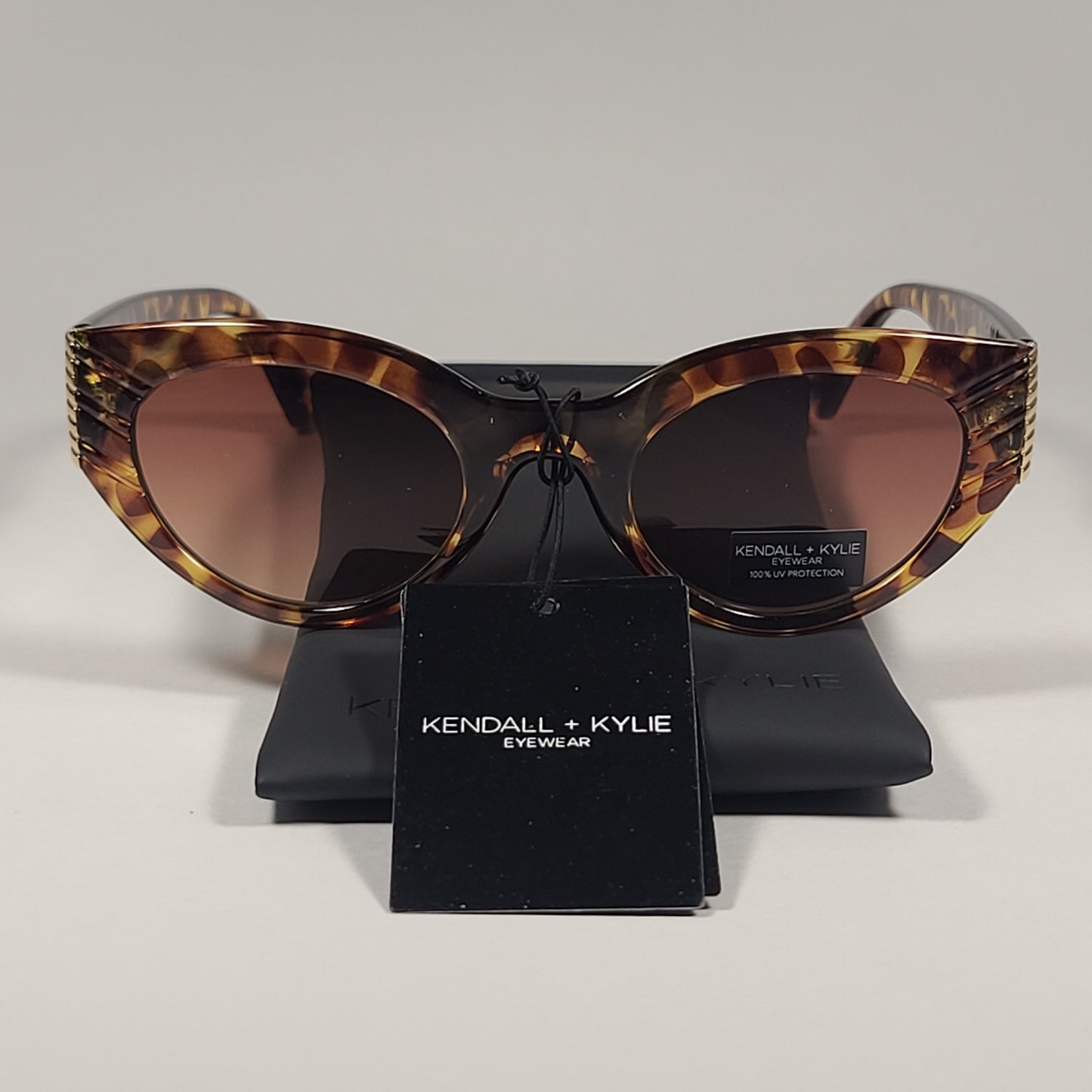 Kendall + Kylie Alexandra KK6143CE 215 Cat Eye Sunglasses Amber Demi / Brown Gradient Lens - Sunglasses