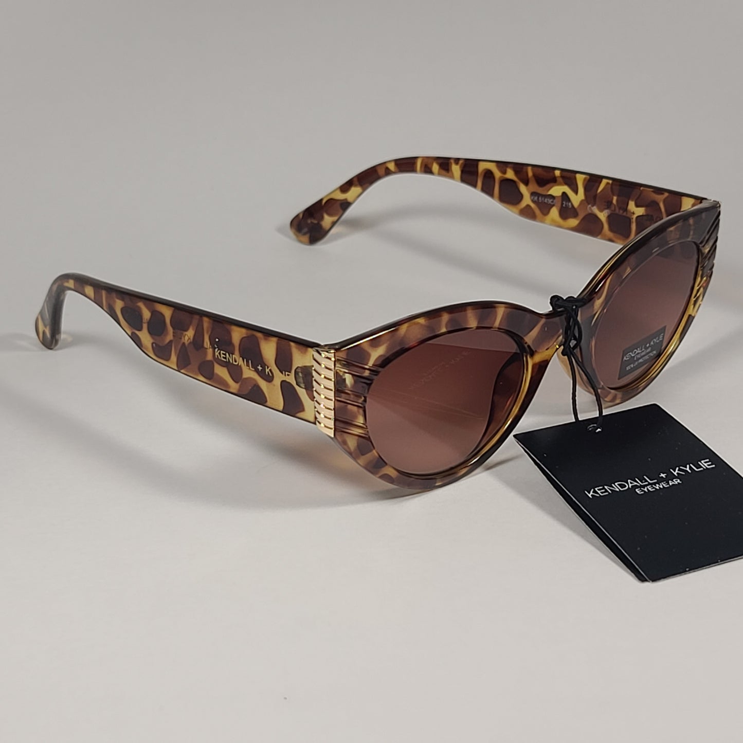 Kendall + Kylie Alexandra KK6143CE 215 Cat Eye Sunglasses Amber Demi / Brown Gradient Lens - Sunglasses
