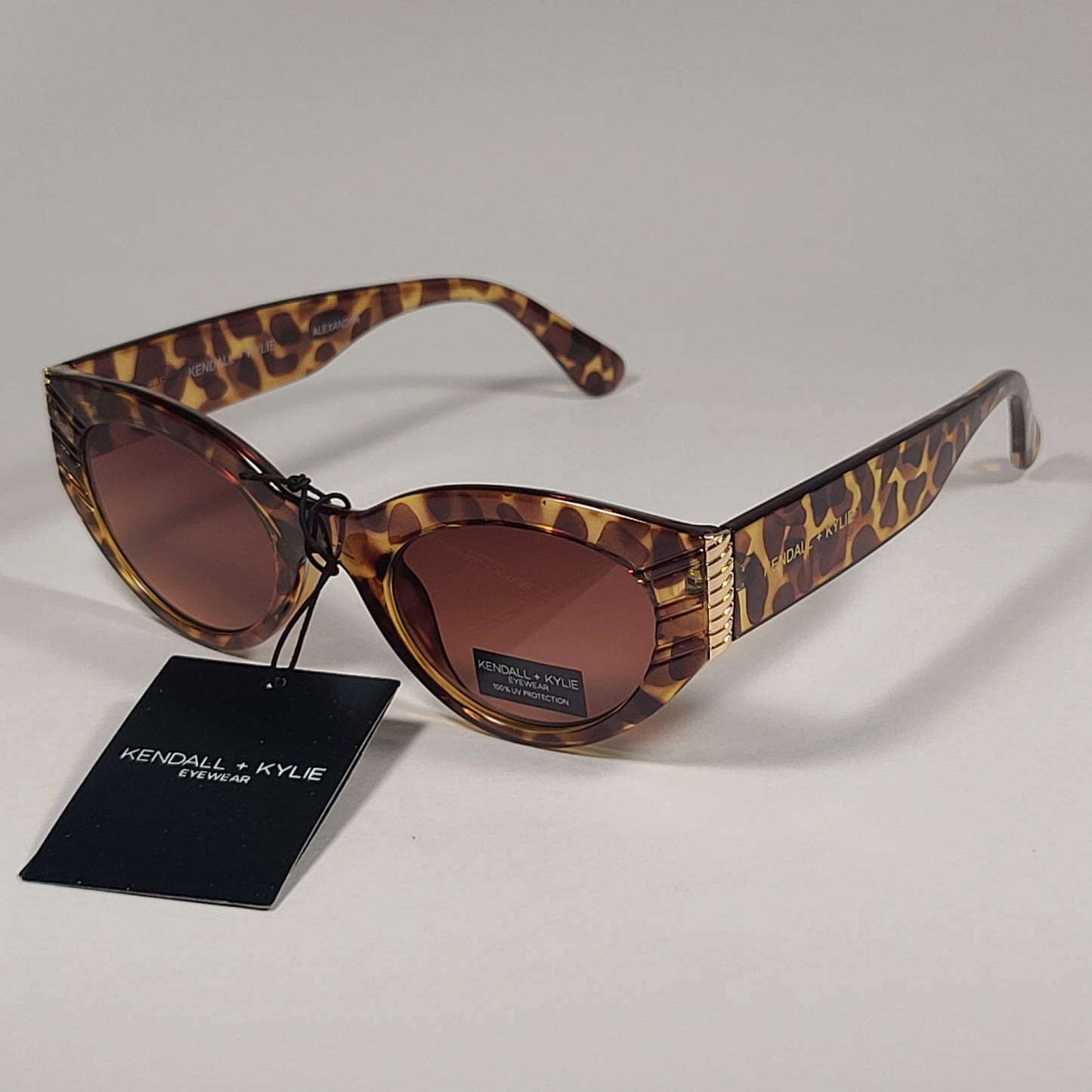 Kendall + Kylie Alexandra KK6143CE 215 Cat Eye Sunglasses Amber Demi / Brown Gradient Lens - Sunglasses