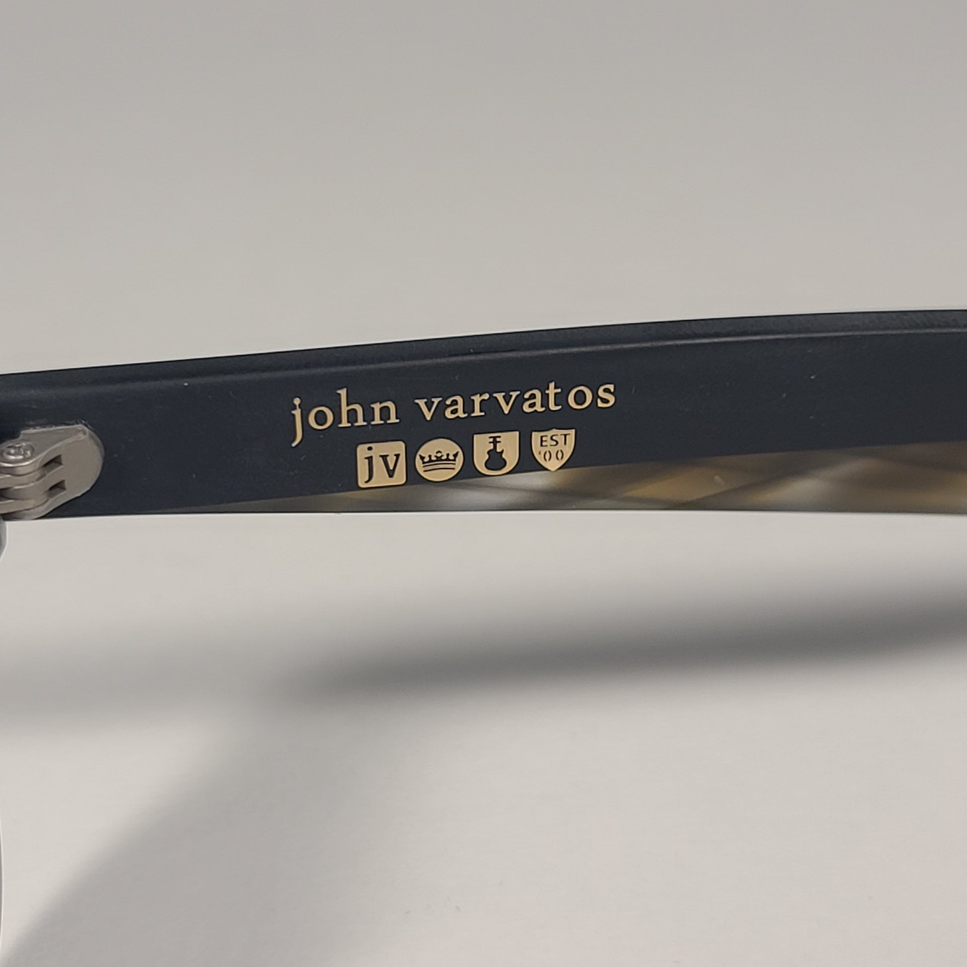 John Varvatos Men’s Rectangle Sunglasses V538 Matte Black Brown / Mirror Lens - Sunglasses