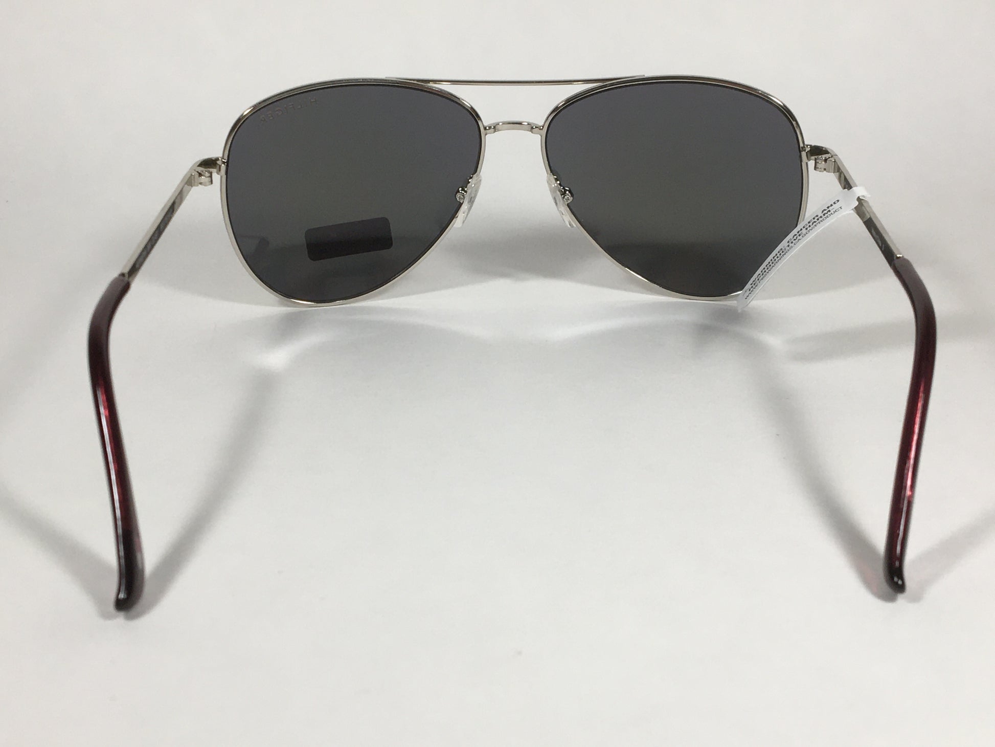 Tommy Hilfiger Rowena Aviator Sunglasses Silver Metal Frame Gold Coral Mirror Lens ROWENA WM OL491 - Sunglasses
