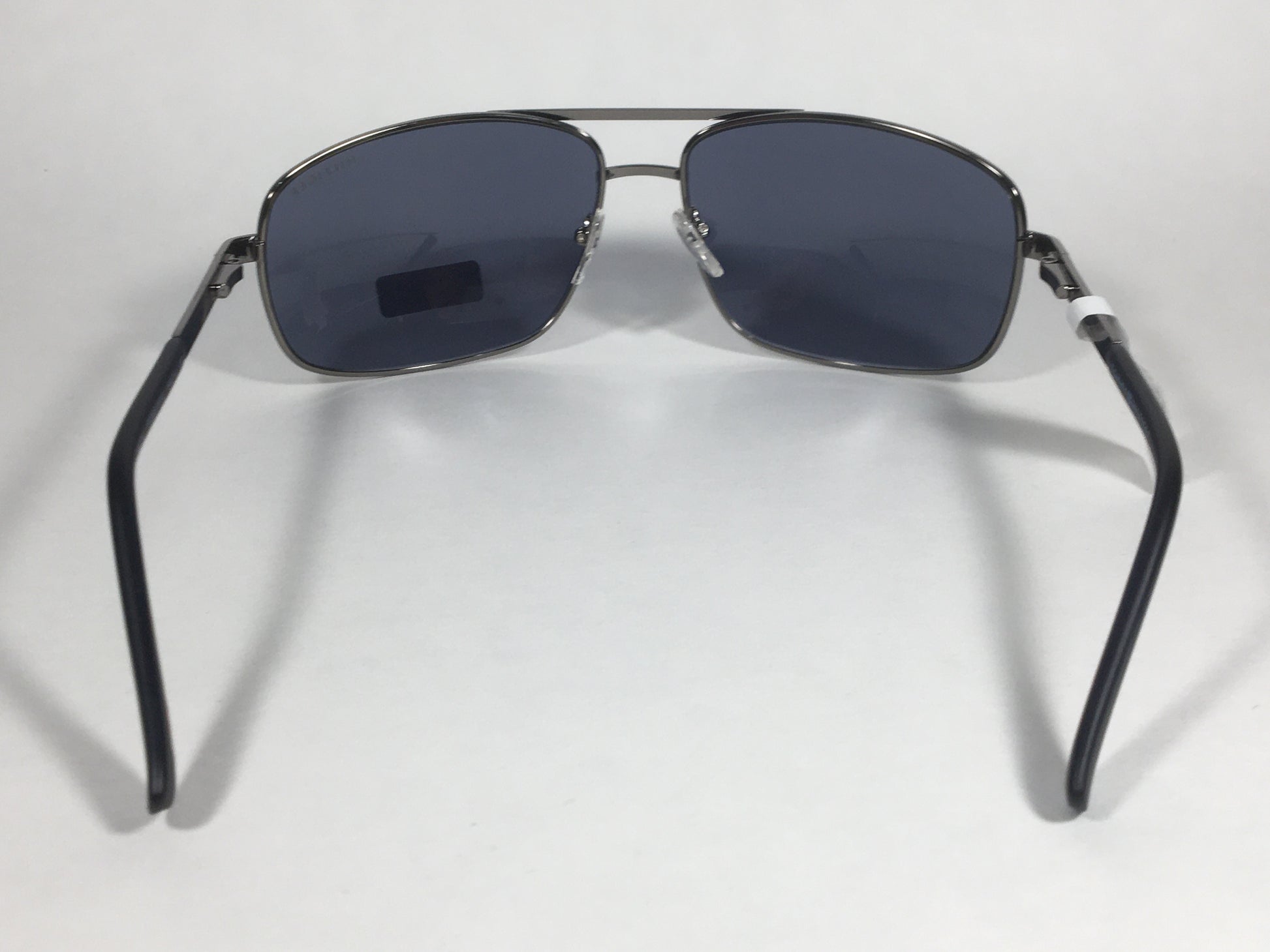 Tommy Hilfiger Phillip Rectangular Sunglasses Gunmetal Frame Blue Gray Lens PHILLIP MM OM224 - Sunglasses