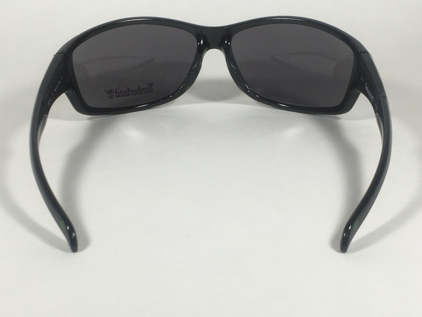 Timberland Sport Wrap Sunglasses Shiny Black Frame Gray Lens TB7150 01C - Sunglasses