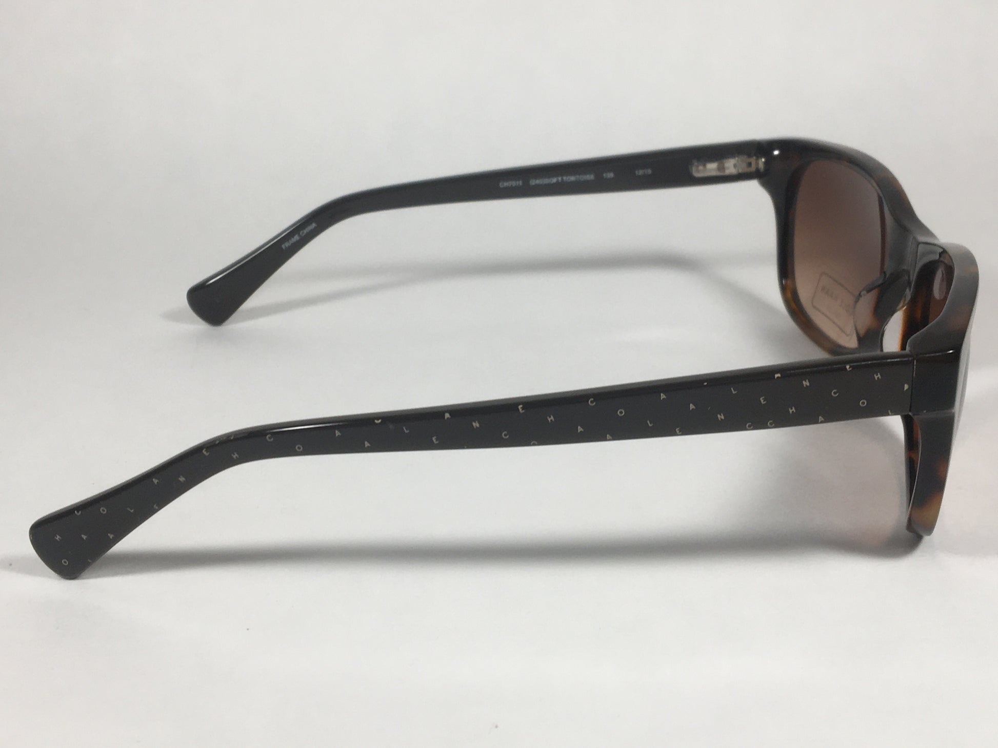 Cole Haan Designer Sunglasses Brown Tortoise Brown Gradient Lens CH7011 240 SOFT TORTOISE - Sunglasses