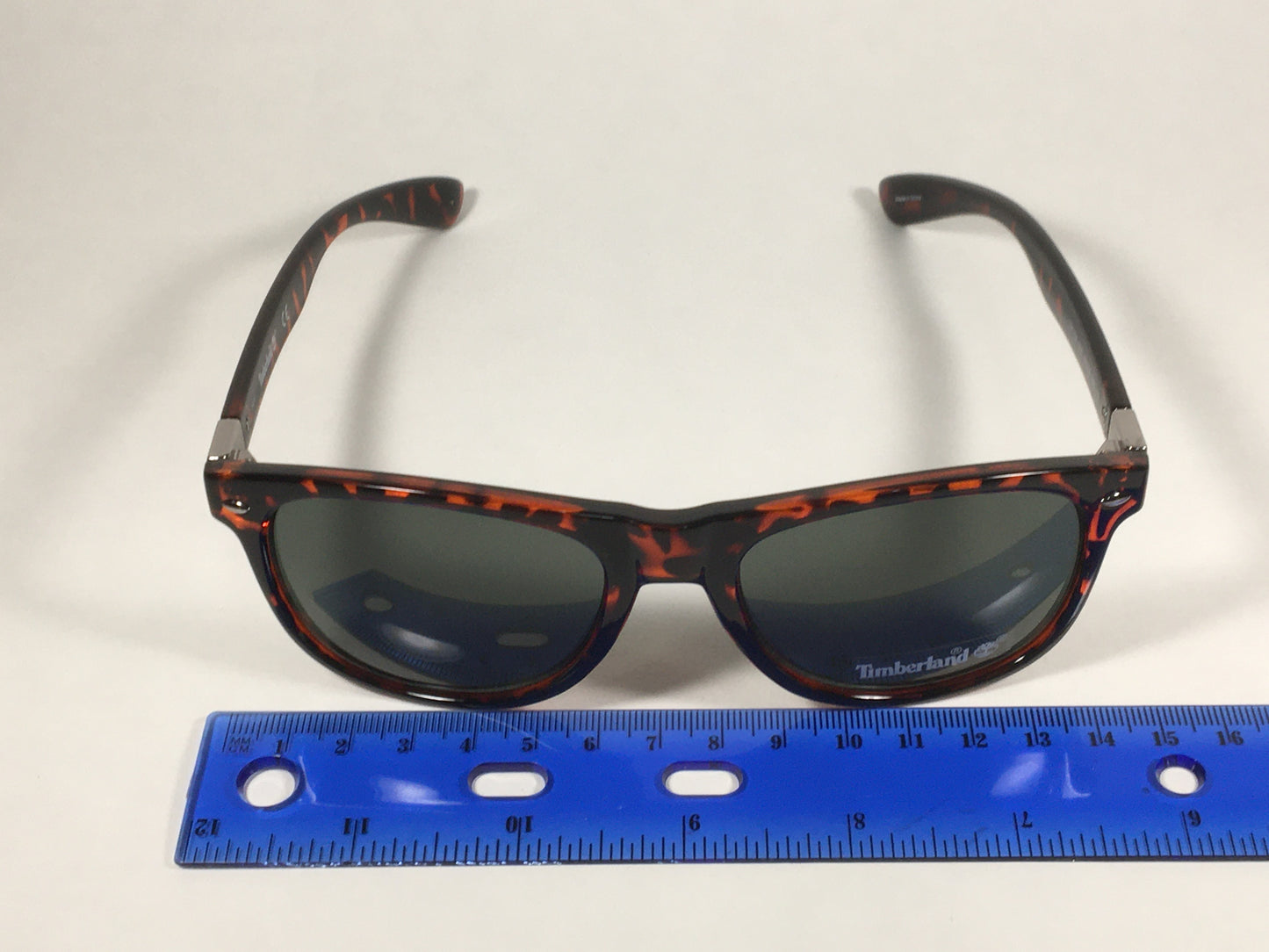 Timberland Square Sunglasses Dark Brown Tortoise Frame Green Lens TB7154 52N - Sunglasses