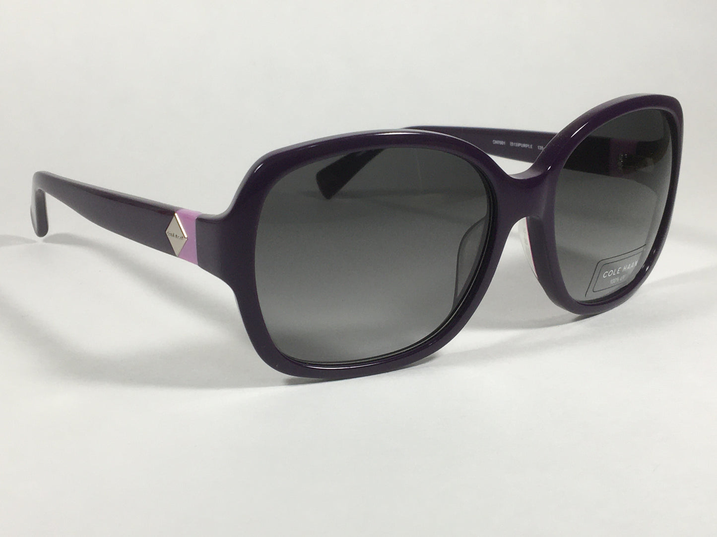 Cole Haan Butterfly Sunglasses Purple Frame Gray Gradient Lens CH7001 513 PURPLE - Sunglasses