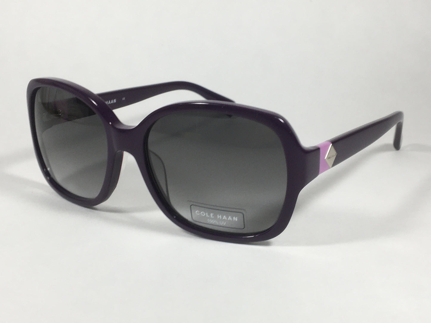 Cole Haan Butterfly Sunglasses Purple Frame Gray Gradient Lens CH7001 513 PURPLE - Sunglasses