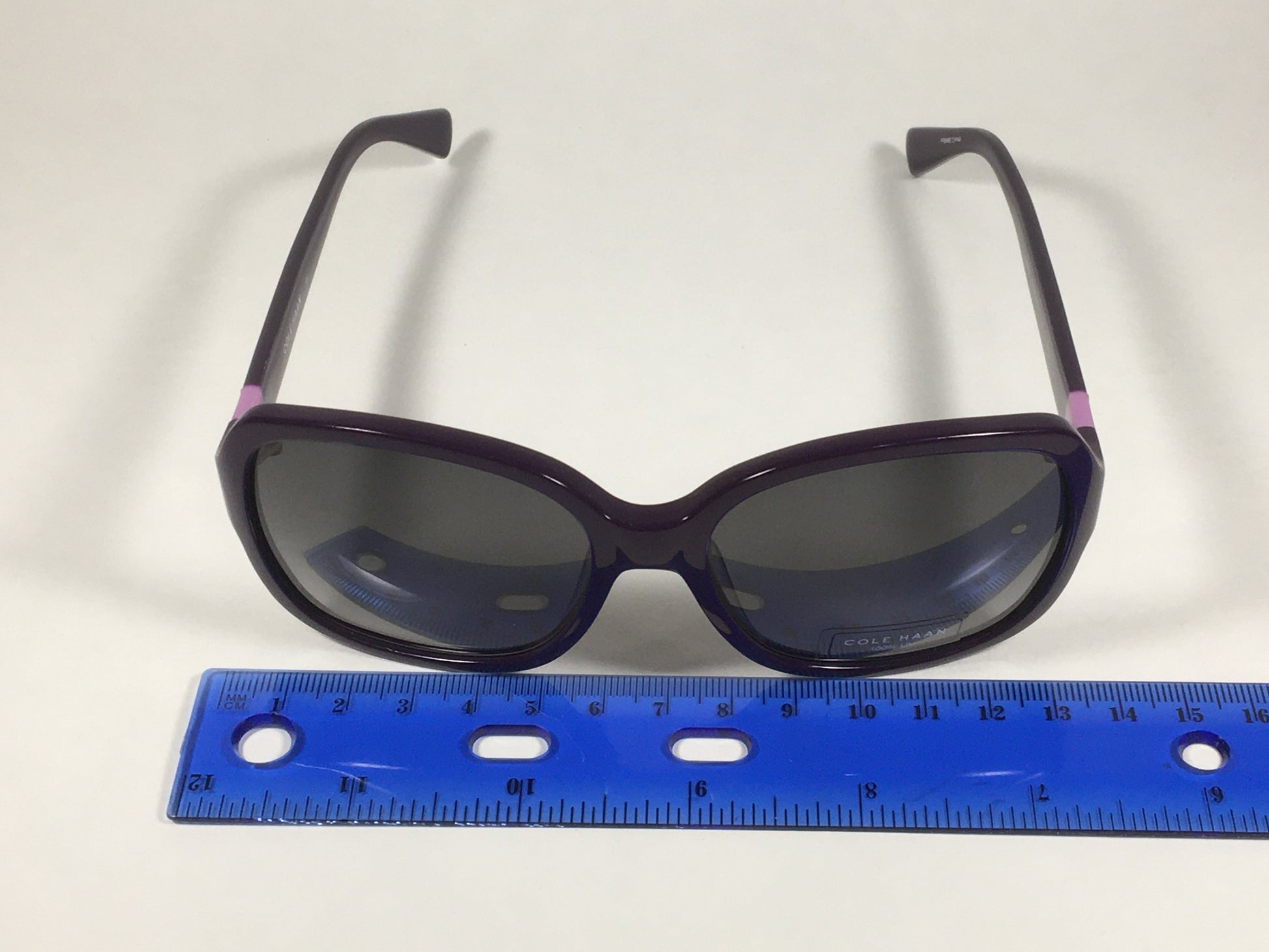 Cole Haan Butterfly Sunglasses Purple Frame Gray Gradient Lens CH7001 513 PURPLE - Sunglasses