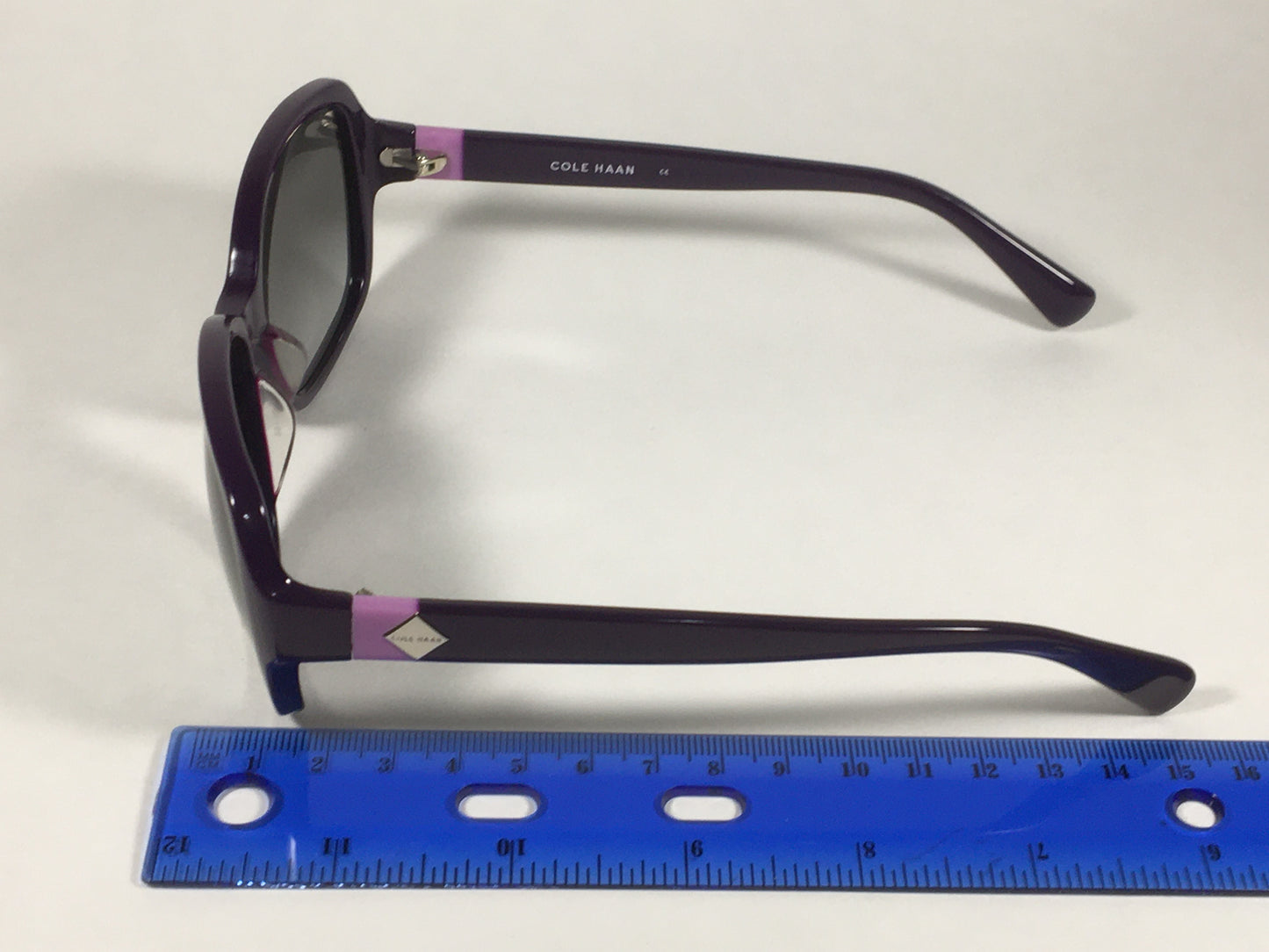 Cole Haan Butterfly Sunglasses Purple Frame Gray Gradient Lens CH7001 513 PURPLE - Sunglasses