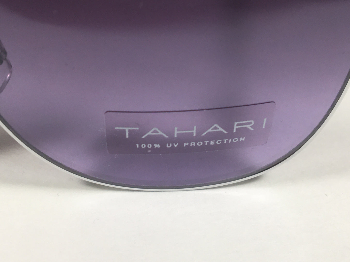 Tahari Rounded Aviator Sunglasses Silver Frame Purple Lilac Gradient Lens TH790 SLVLC - Sunglasses