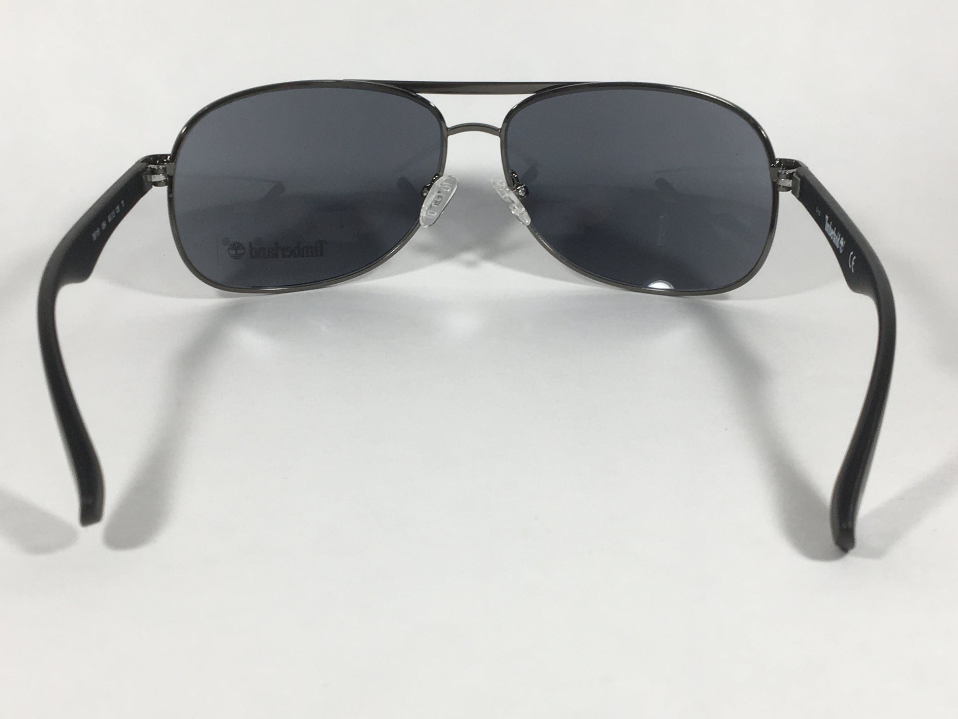 Timberland Aviator Sunglasses Matte Black And Gunmetal Frame Gray Lens TB7151 08A - Sunglasses