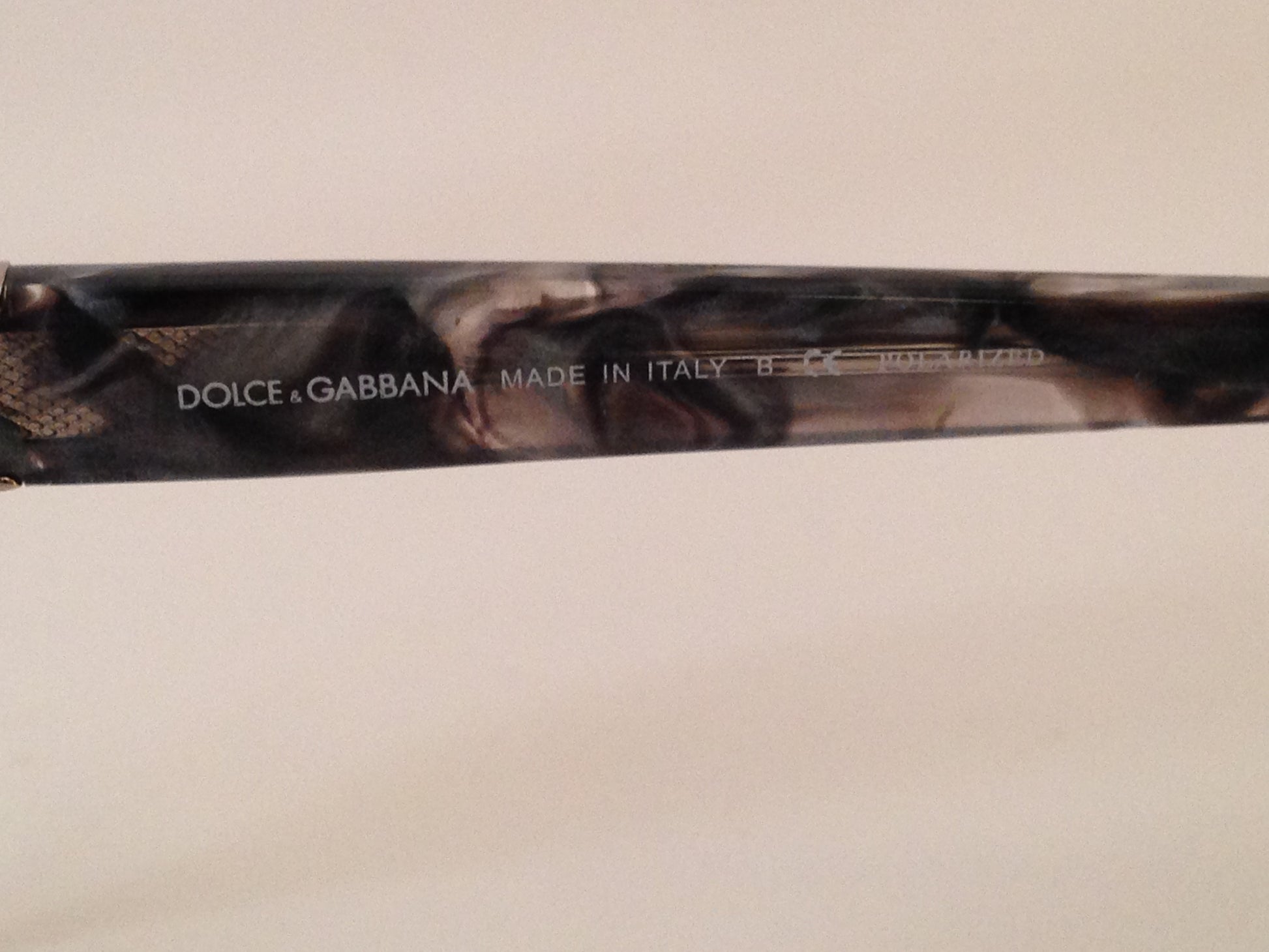 Dolce Gabbana Cat Eye Sunglasses Dg4194 2732/t3 Polarized Gradient Gray Marble Womens - Sunglasses