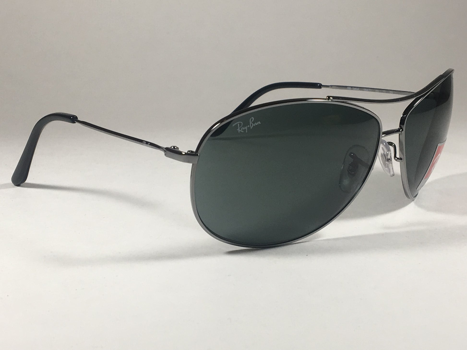 Ray-Ban Aviator Pilot Sunglasses Gunmetal Frame Gray Green Classic Lens Rb3454L 004/71 - Sunglasses