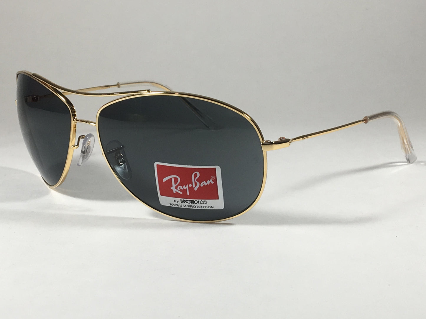 Ray-Ban Aviator Pilot Sunglasses Gold Metal Frame Large Green Lens Rb3454L 001/71 - Sunglasses