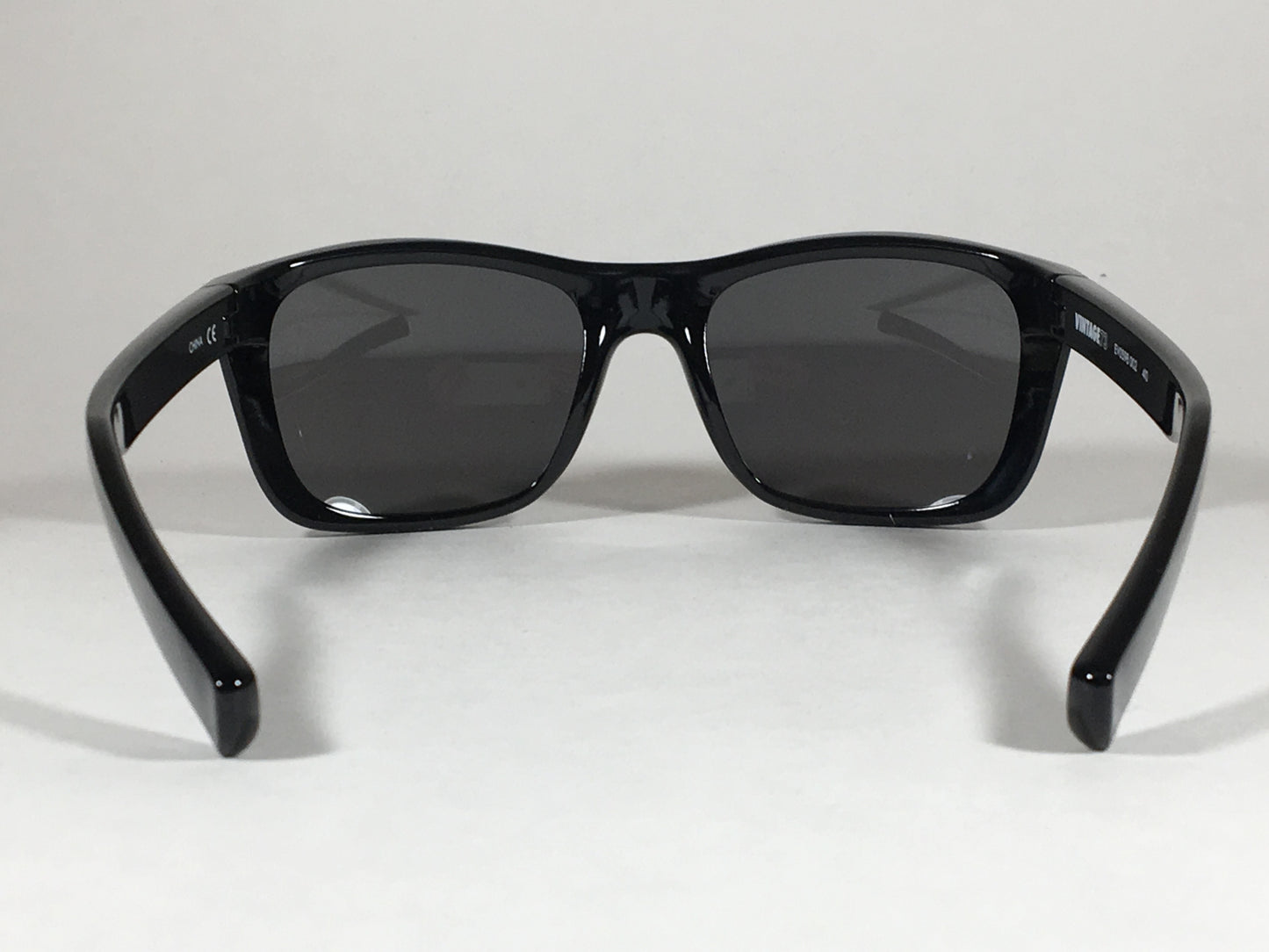 Nike Vintage 73 Square Sunglasses Ev0598 002 410 Black Gloss Frame Gray Lens - Sunglasses