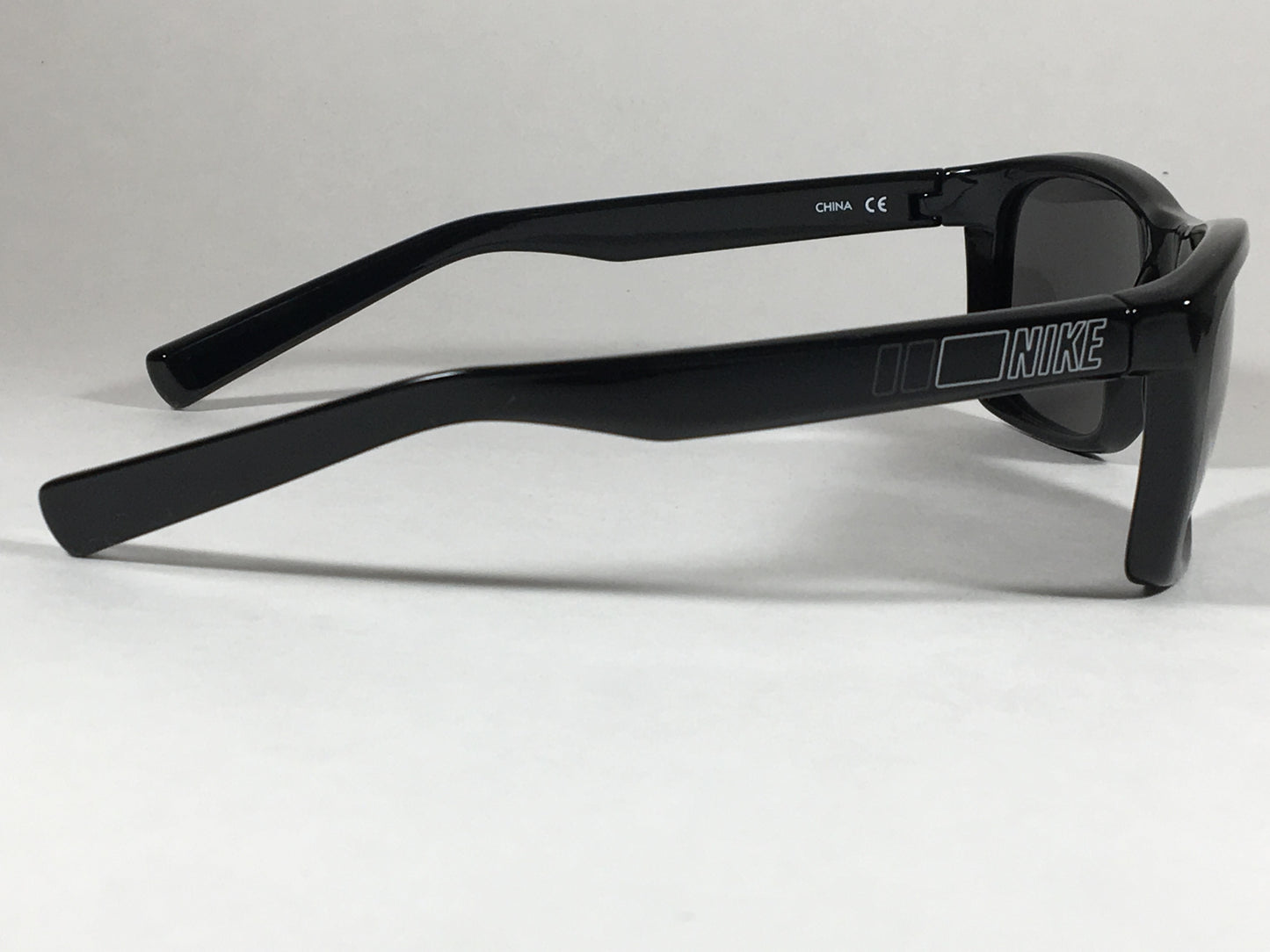 Nike Vintage 73 Square Sunglasses Ev0598 002 410 Black Gloss Frame Gray Lens - Sunglasses