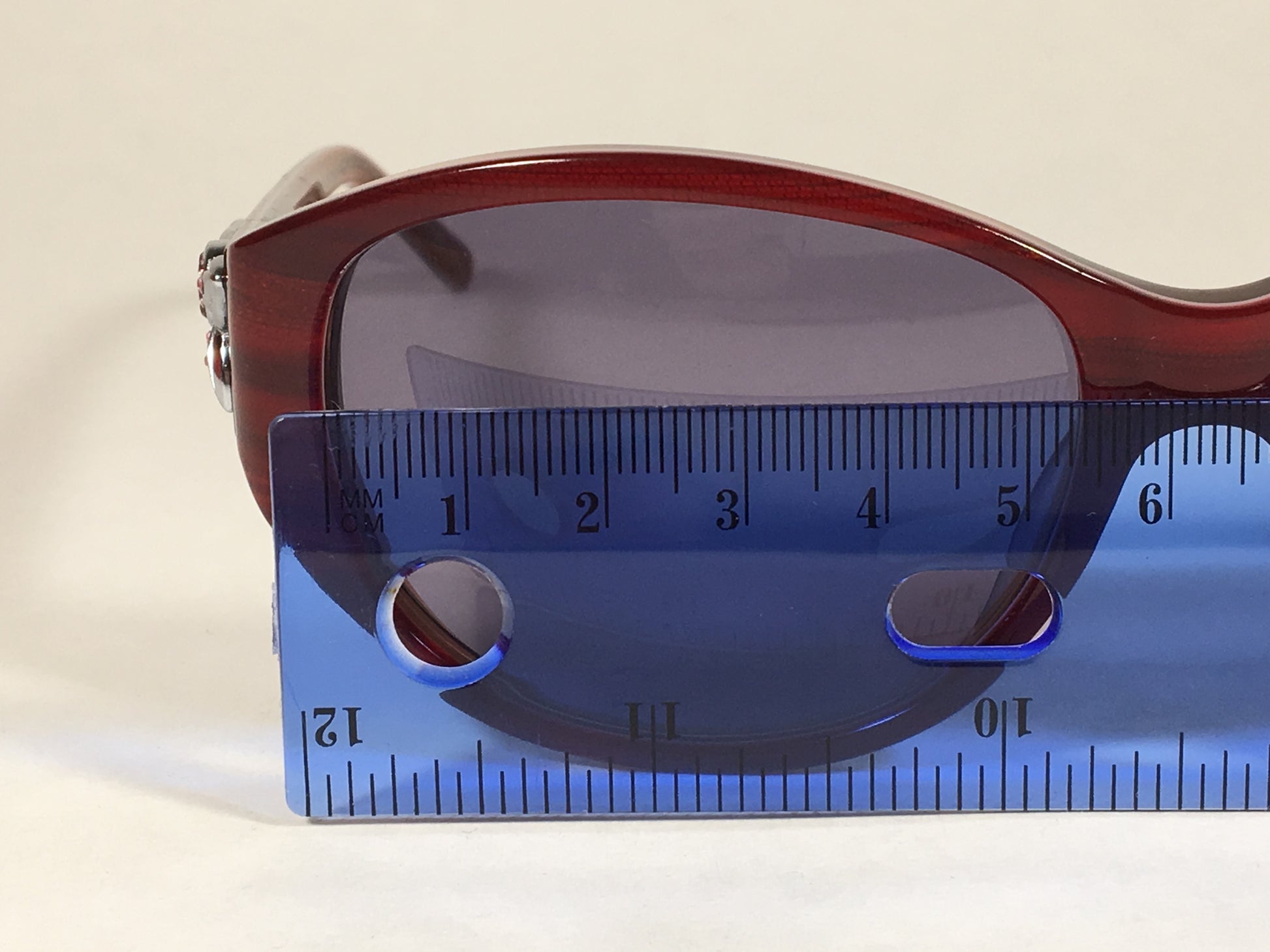 Judith Leiber Handmade Designer Sunglasses Ruby Wood Gray Lens Jl5002 06 - Sunglasses